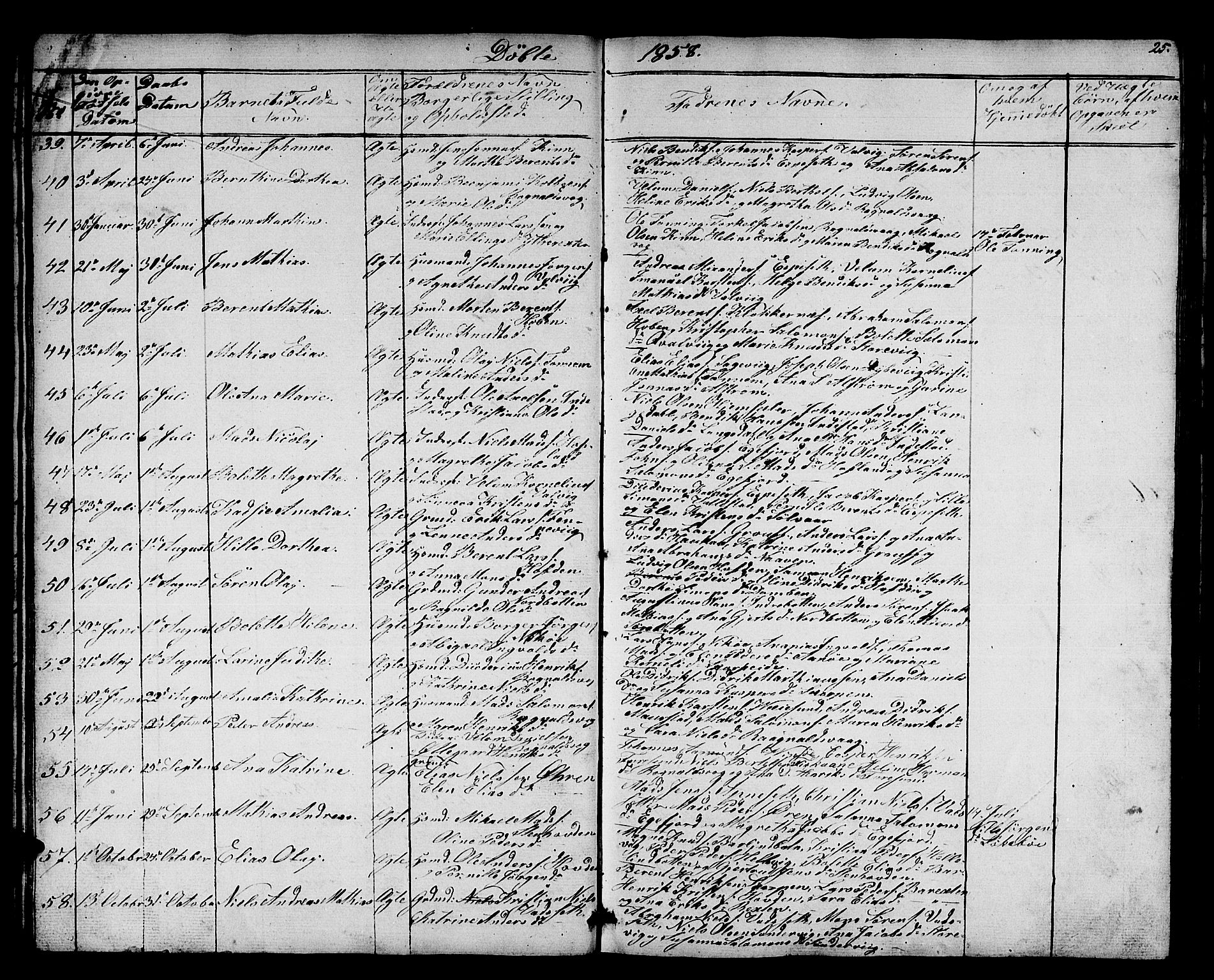 Kinn sokneprestembete, SAB/A-80801/H/Hab/Haba/L0001: Parish register (copy) no. A 1, 1853-1868, p. 25