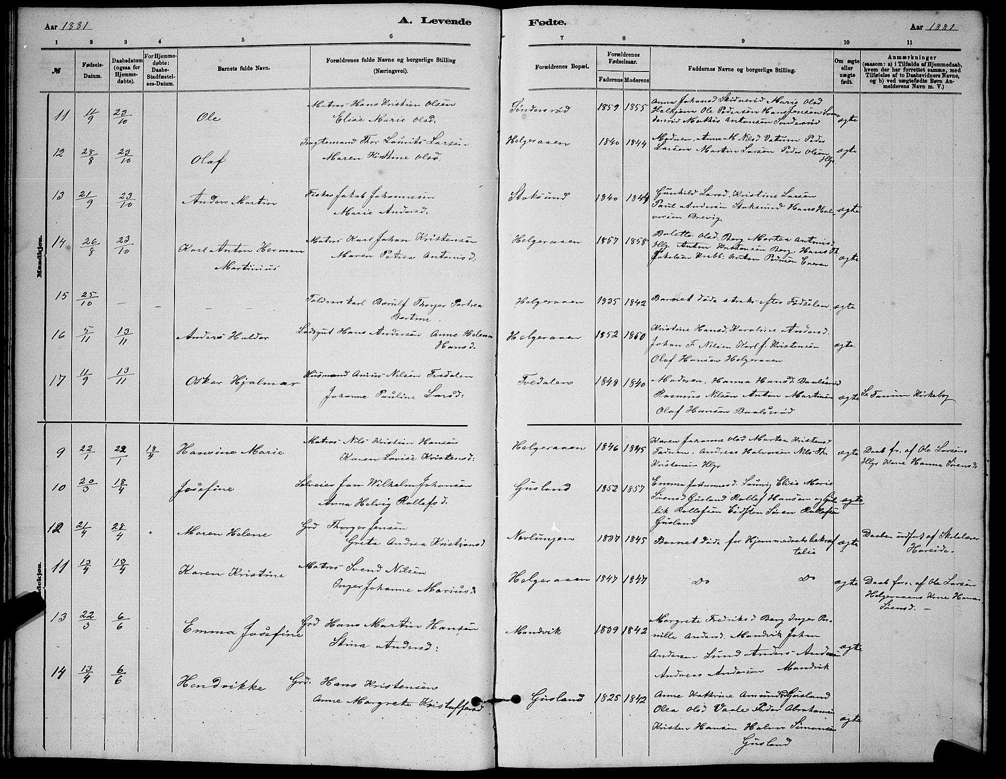 Brunlanes kirkebøker, AV/SAKO-A-342/G/Gb/L0002: Parish register (copy) no. II 2, 1878-1902