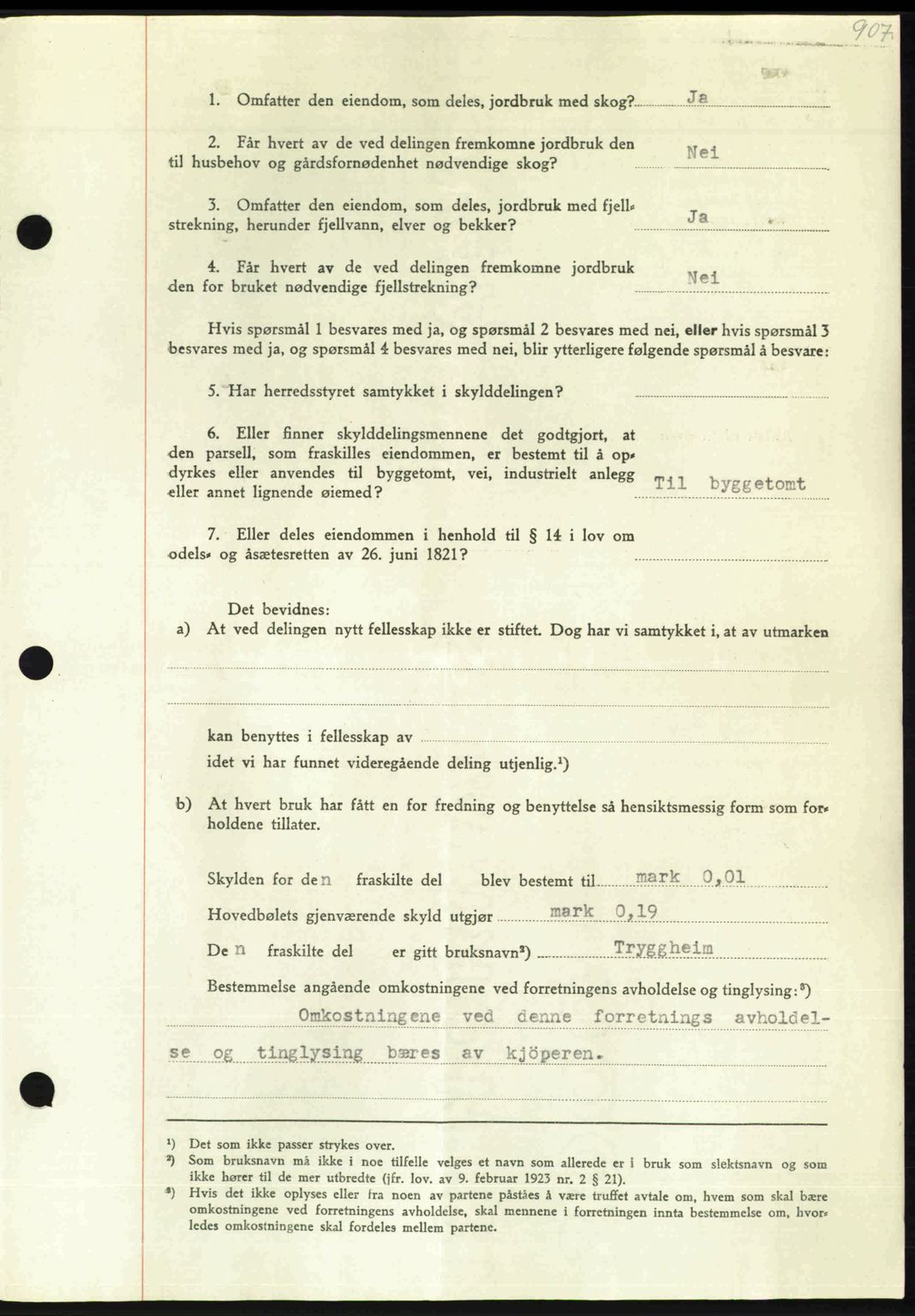 Nordmøre sorenskriveri, AV/SAT-A-4132/1/2/2Ca: Mortgage book no. A102, 1946-1946, Diary no: : 2071/1946