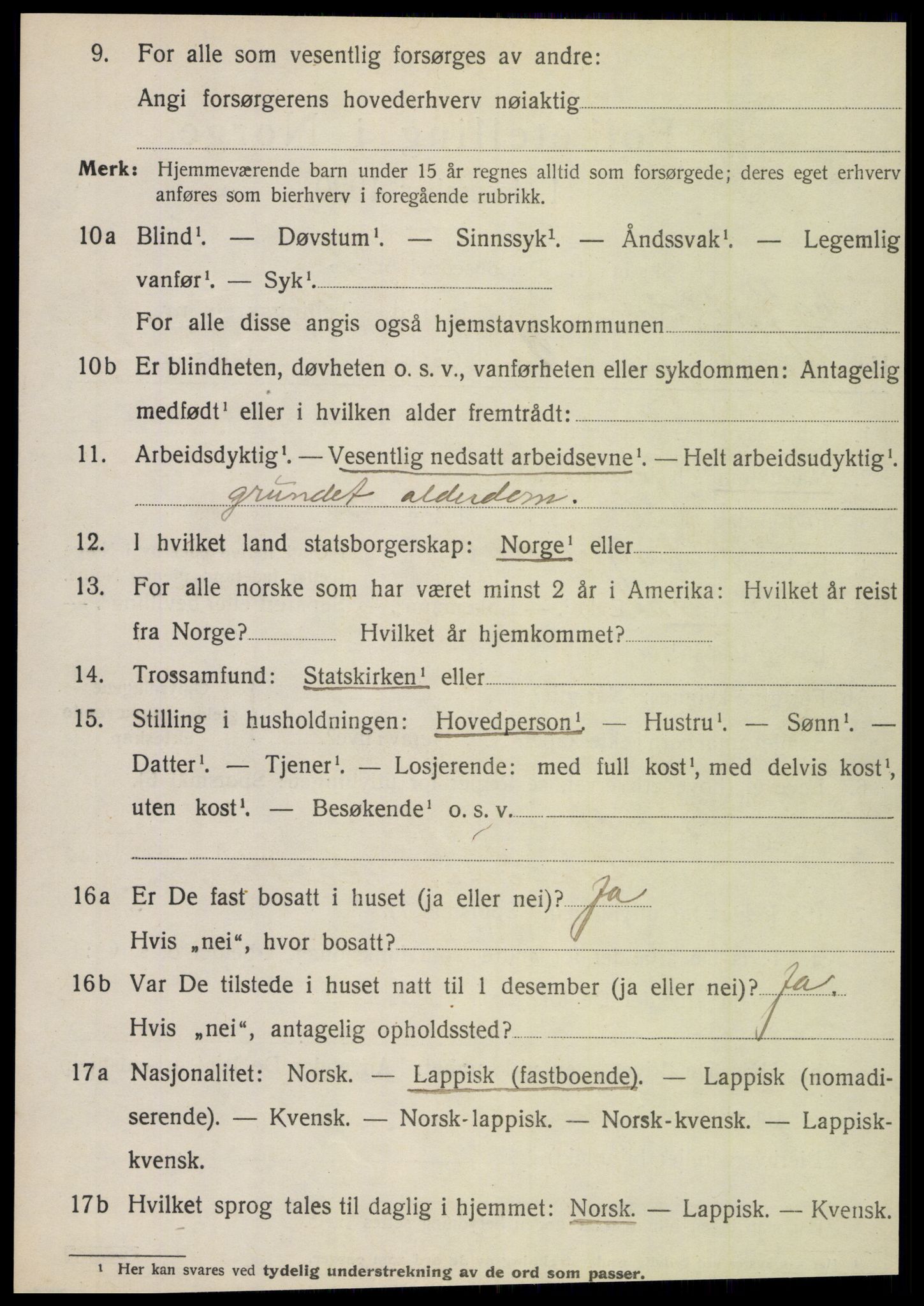 SAT, 1920 census for Hattfjelldal, 1920, p. 2717