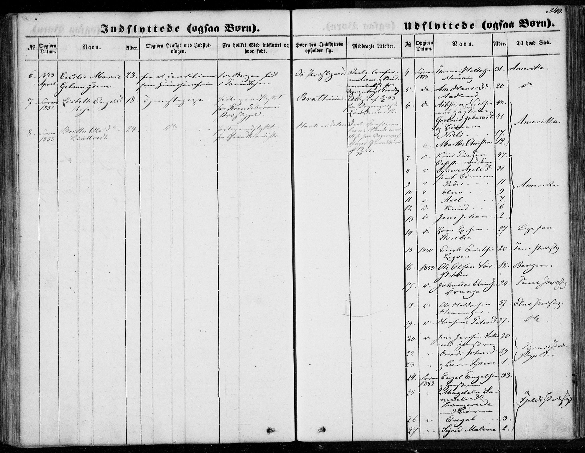 Os sokneprestembete, SAB/A-99929: Parish register (official) no. A 16, 1851-1859, p. 340