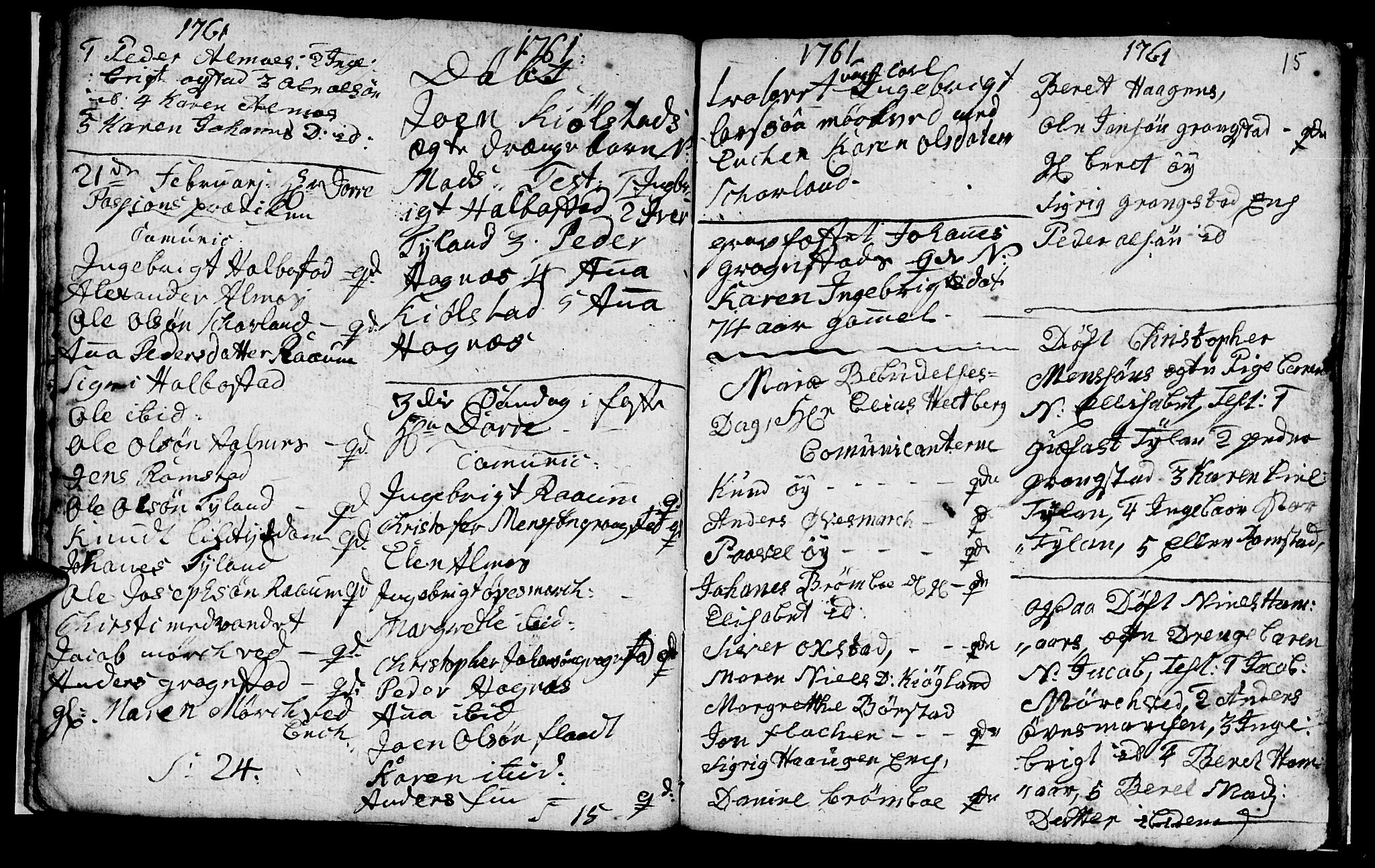 Ministerialprotokoller, klokkerbøker og fødselsregistre - Nord-Trøndelag, SAT/A-1458/765/L0561: Parish register (official) no. 765A02, 1758-1765, p. 15