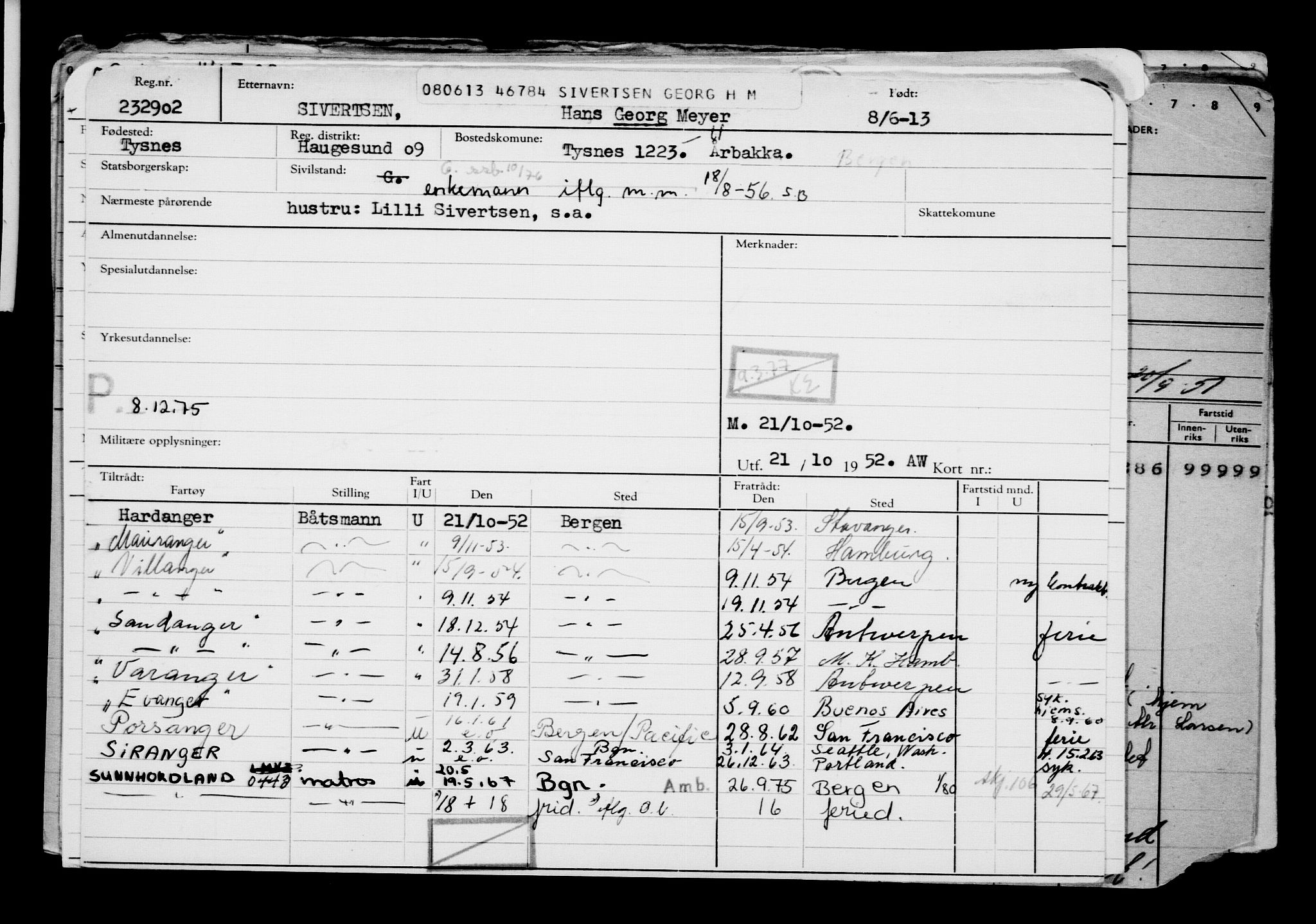 Direktoratet for sjømenn, AV/RA-S-3545/G/Gb/L0113: Hovedkort, 1913, p. 173