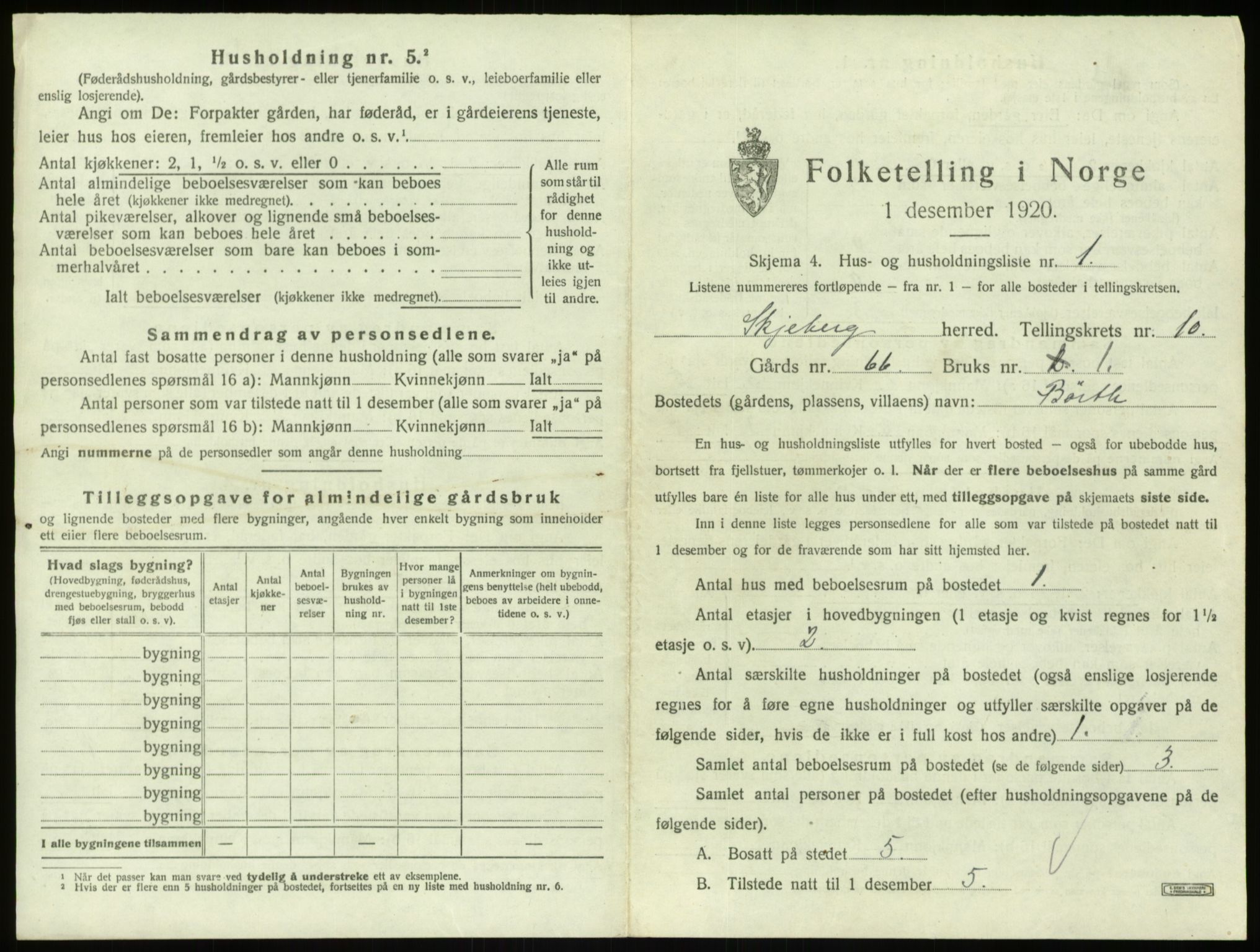 SAO, 1920 census for Skjeberg, 1920, p. 1344