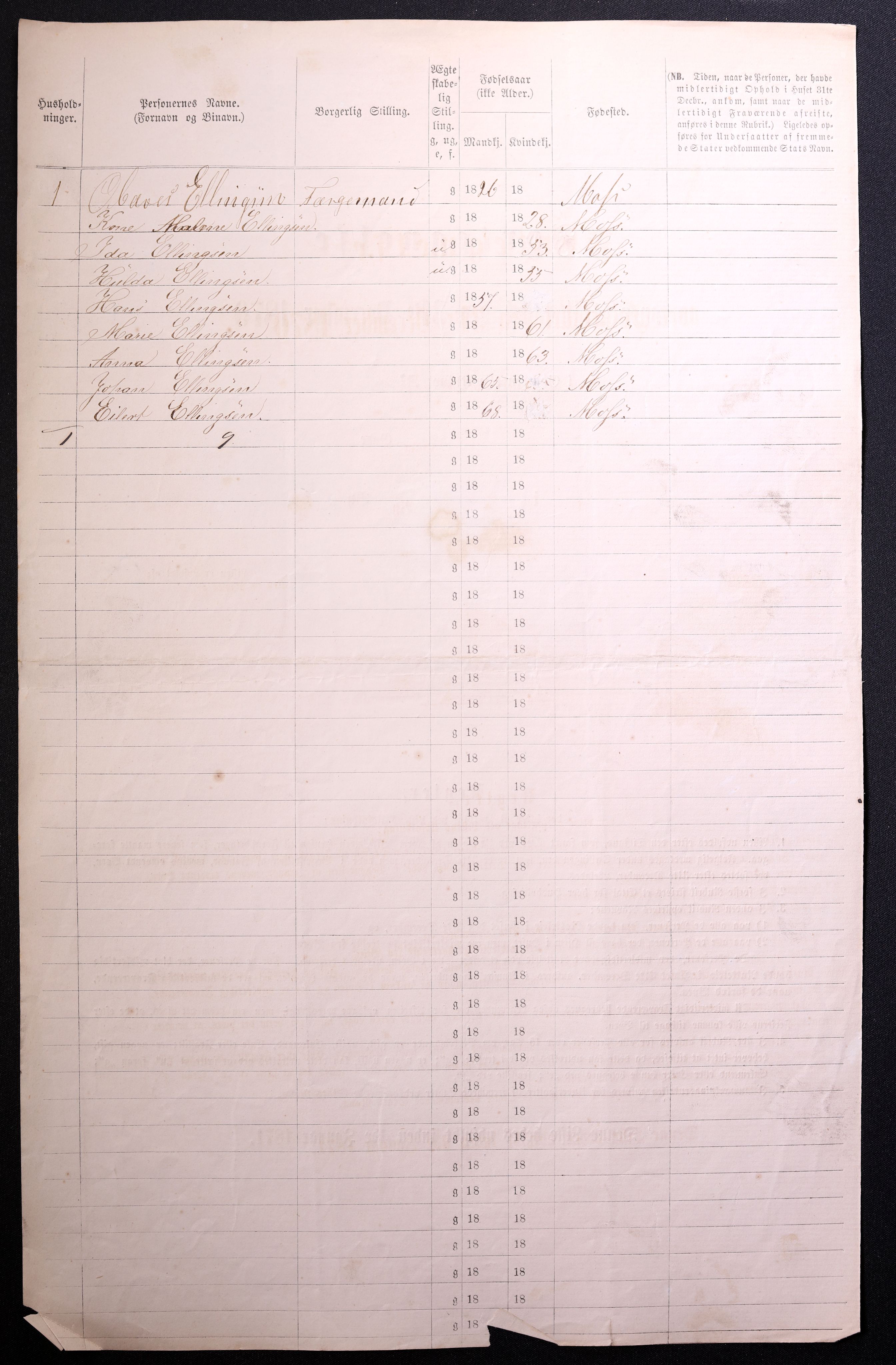 RA, 1870 census for 0104 Moss, 1870, p. 560