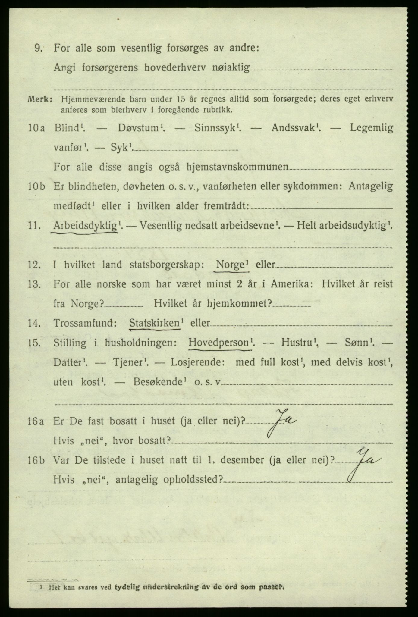 SAB, 1920 census for Solund, 1920, p. 687