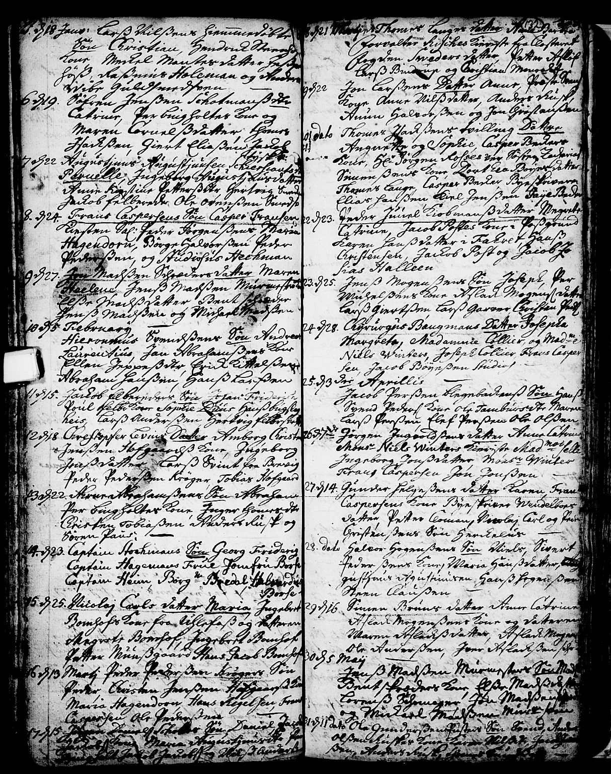 Skien kirkebøker, SAKO/A-302/F/Fa/L0002: Parish register (official) no. 2, 1716-1757, p. 132
