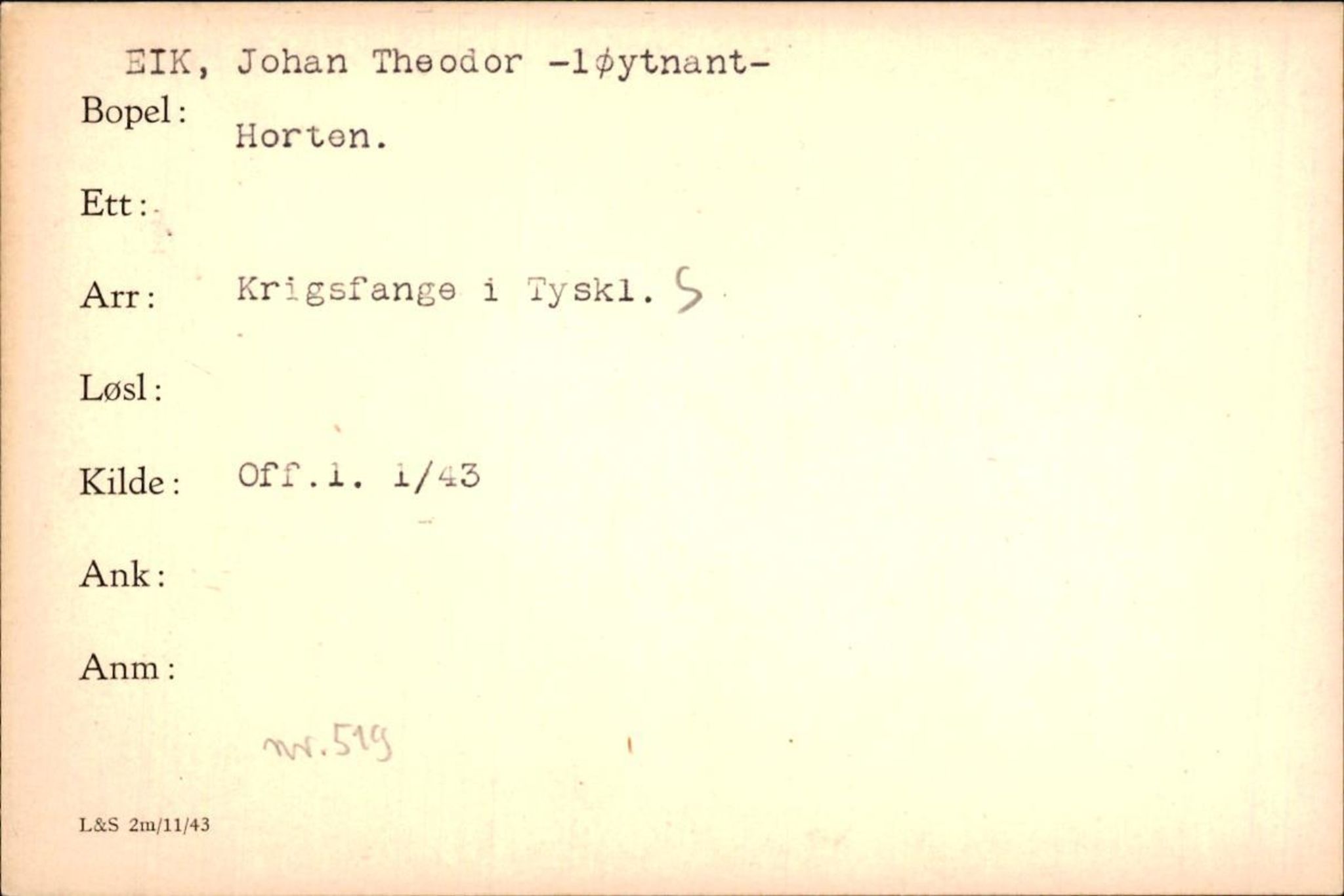 Forsvaret, Forsvarets krigshistoriske avdeling, AV/RA-RAFA-2017/Y/Yf/L0200: II-C-11-2102  -  Norske krigsfanger i Tyskland, 1940-1945, p. 206