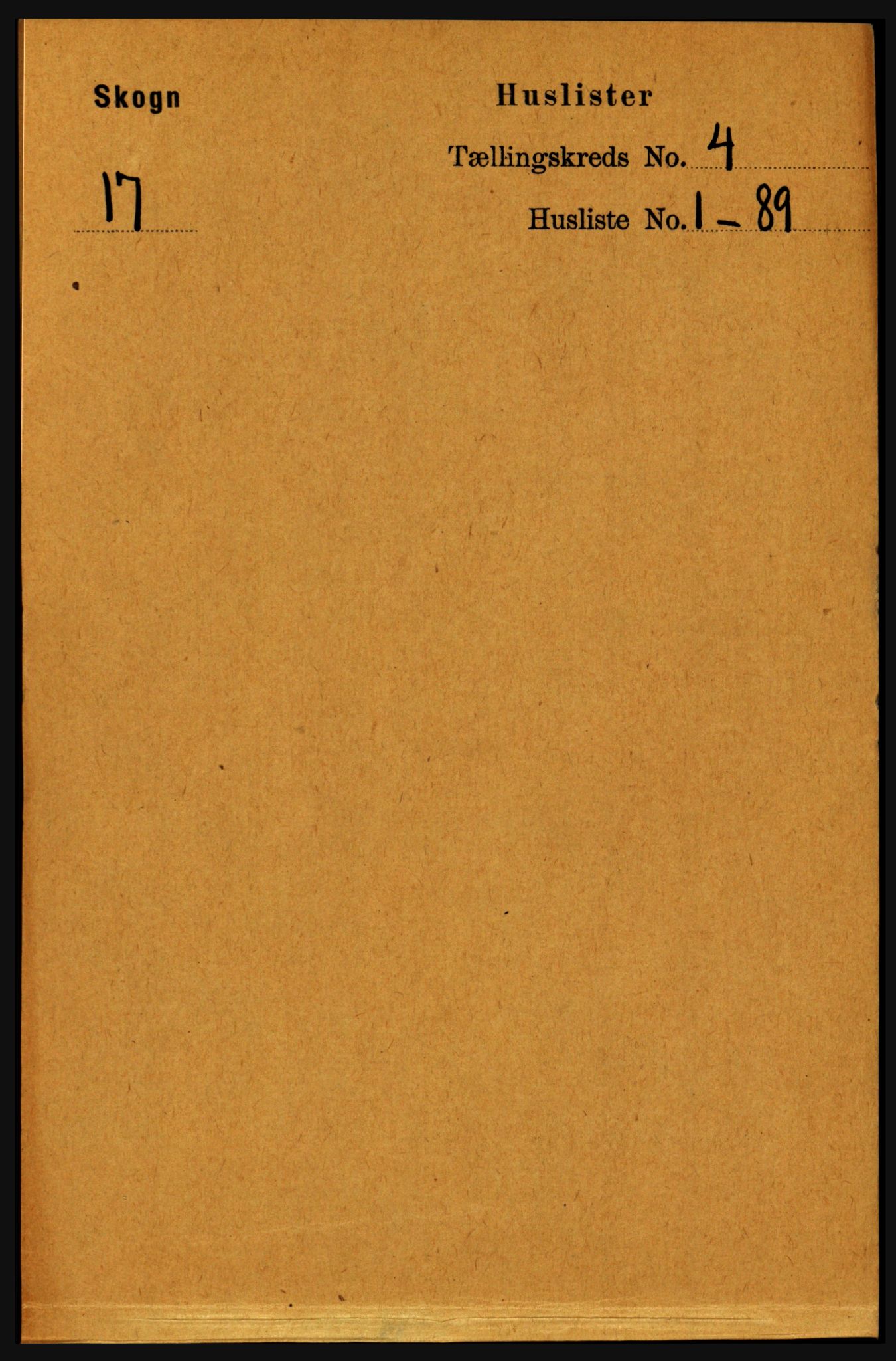 RA, 1891 census for 1719 Skogn, 1891, p. 2267