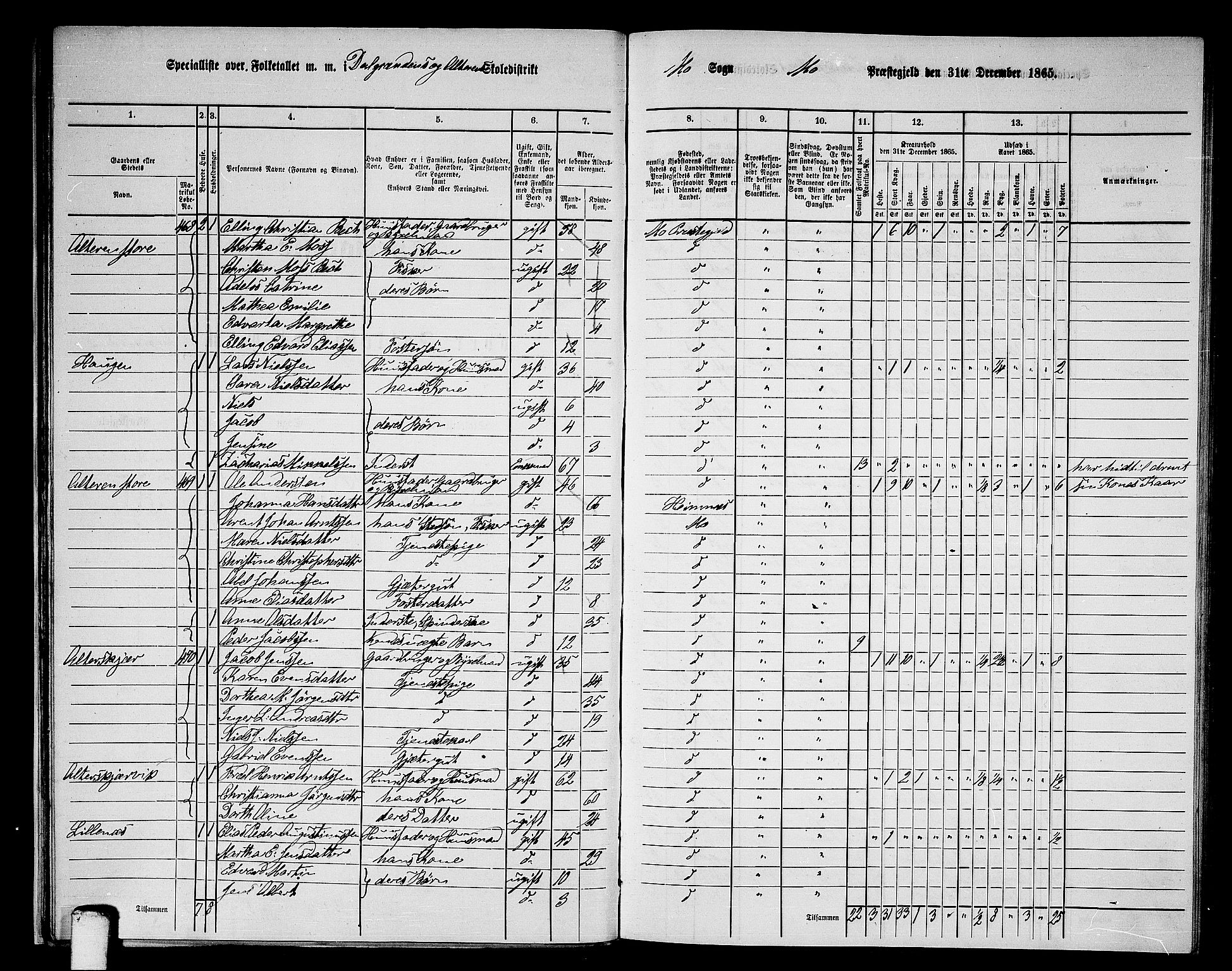 RA, 1865 census for Mo, 1865, p. 25