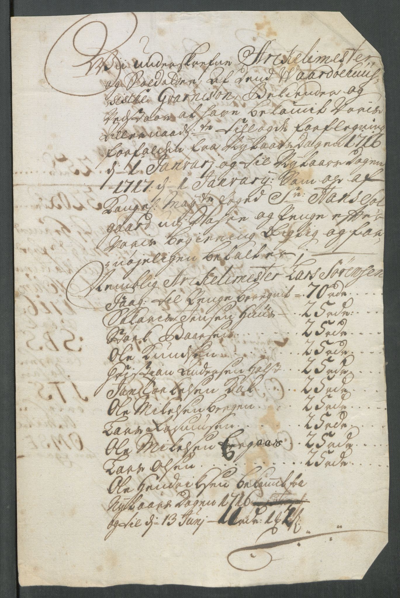 Rentekammeret inntil 1814, Reviderte regnskaper, Fogderegnskap, AV/RA-EA-4092/R69/L4857: Fogderegnskap Finnmark/Vardøhus, 1716-1718, p. 167