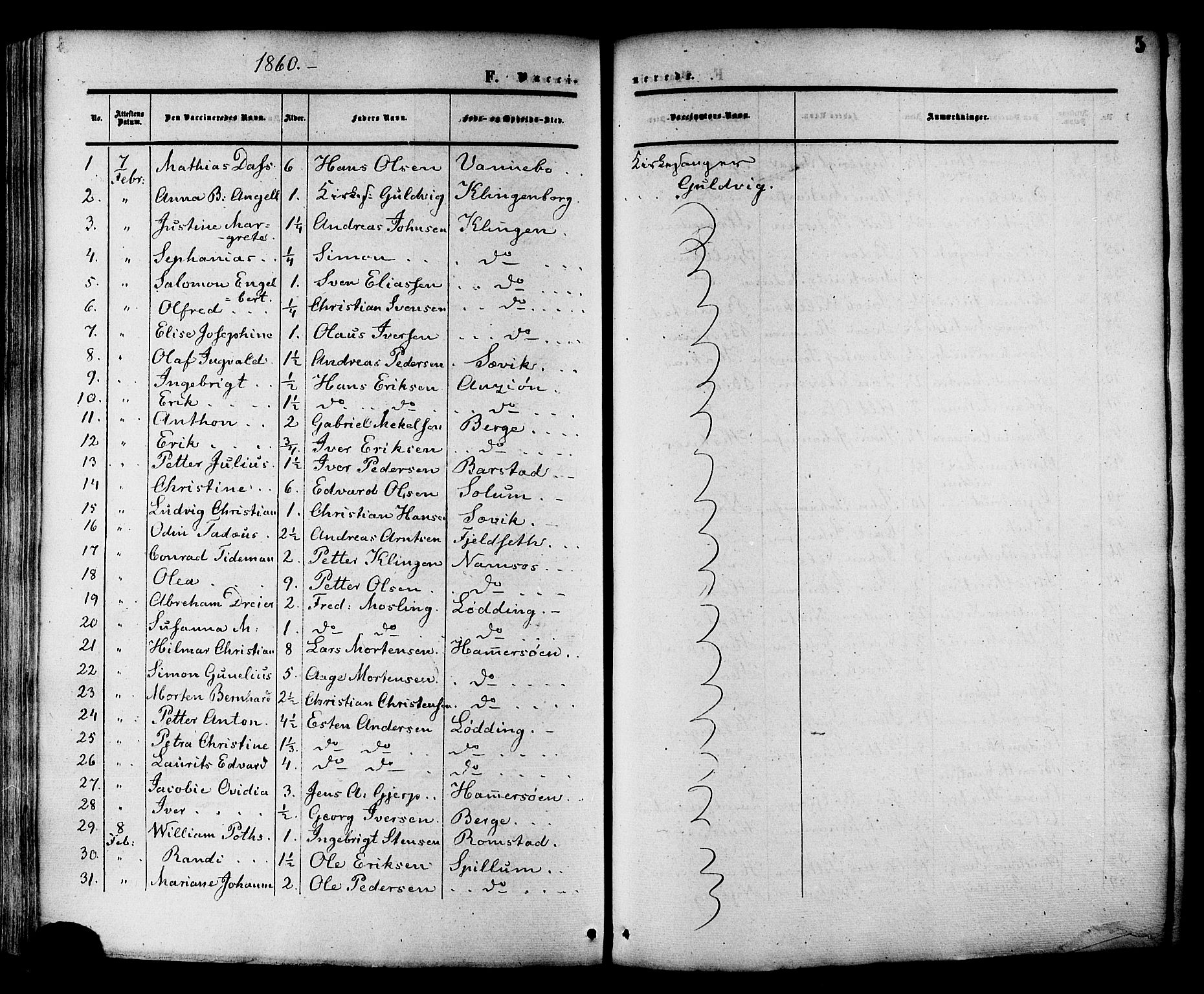 Ministerialprotokoller, klokkerbøker og fødselsregistre - Nord-Trøndelag, SAT/A-1458/764/L0553: Parish register (official) no. 764A08, 1858-1880, p. 5