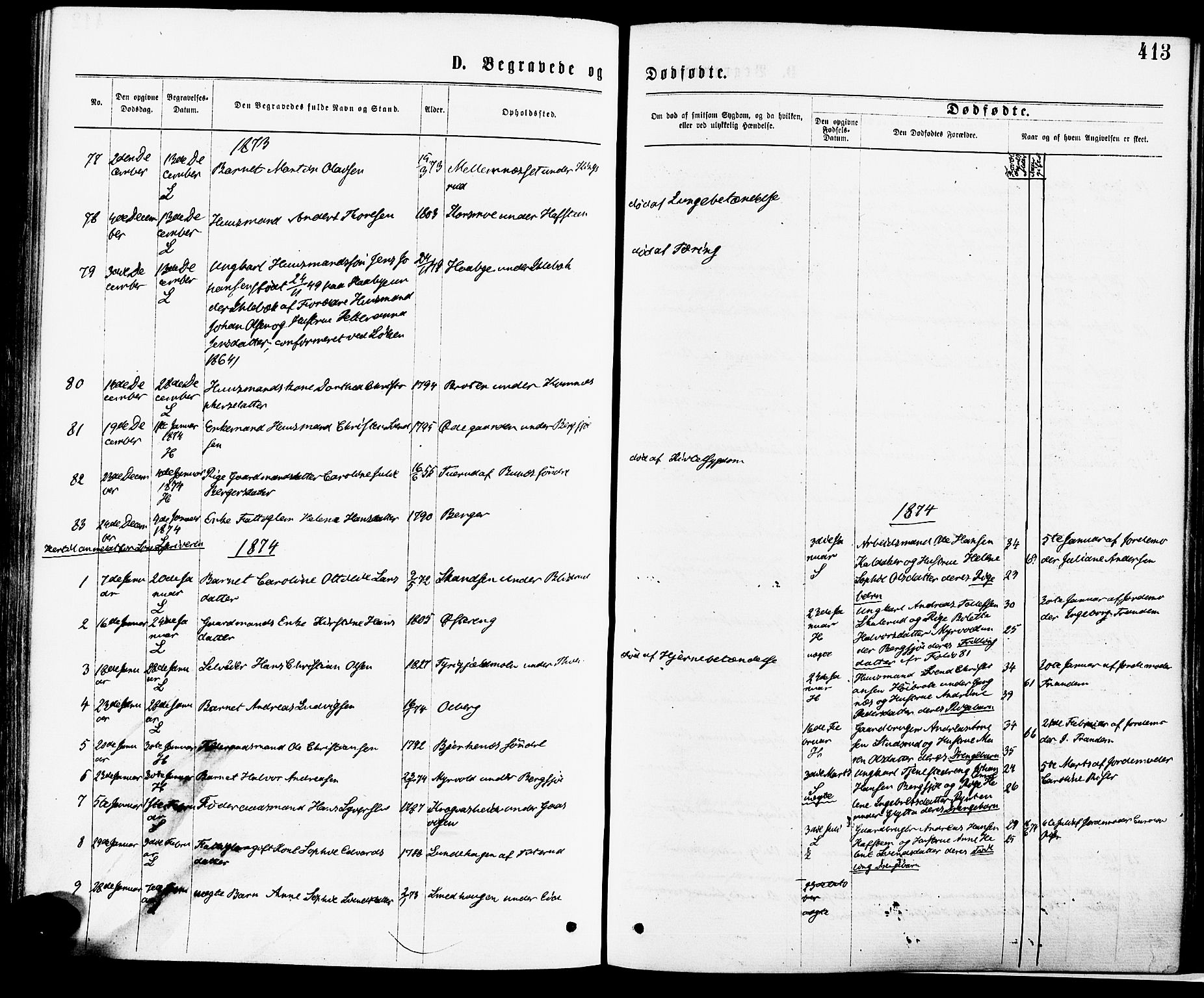 Høland prestekontor Kirkebøker, SAO/A-10346a/F/Fa/L0012.a: Parish register (official) no. I 12A, 1869-1879, p. 413