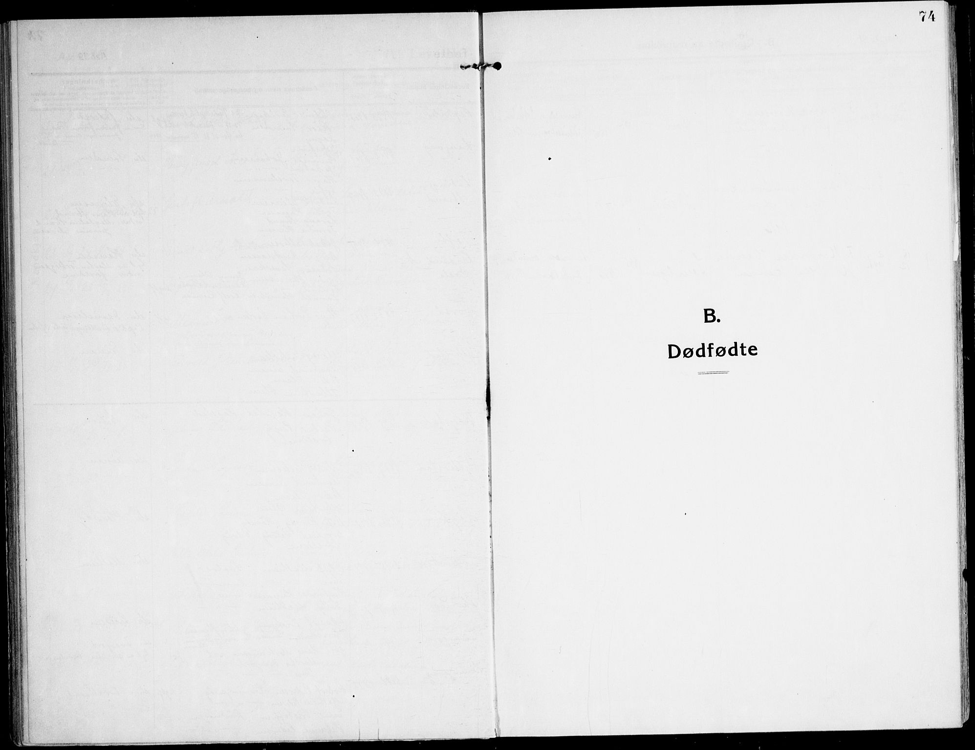 Ministerialprotokoller, klokkerbøker og fødselsregistre - Nordland, AV/SAT-A-1459/872/L1037: Parish register (official) no. 872A12, 1914-1925, p. 74