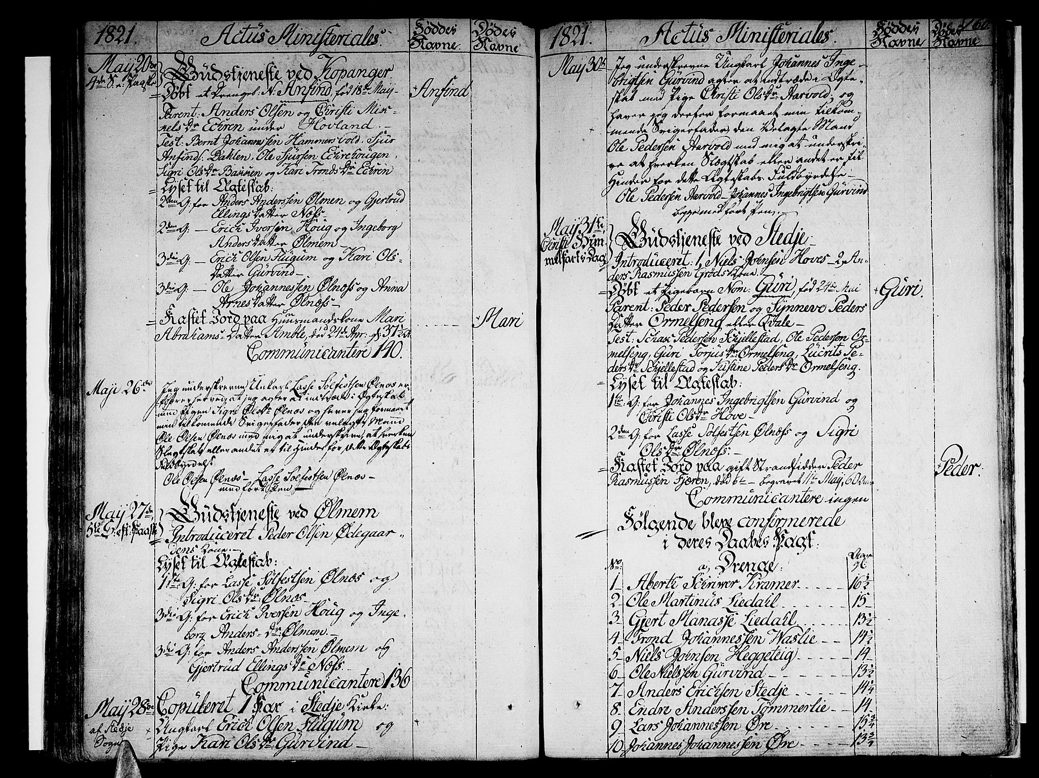 Sogndal sokneprestembete, SAB/A-81301/H/Haa/Haaa/L0009: Parish register (official) no. A 9, 1809-1821, p. 160