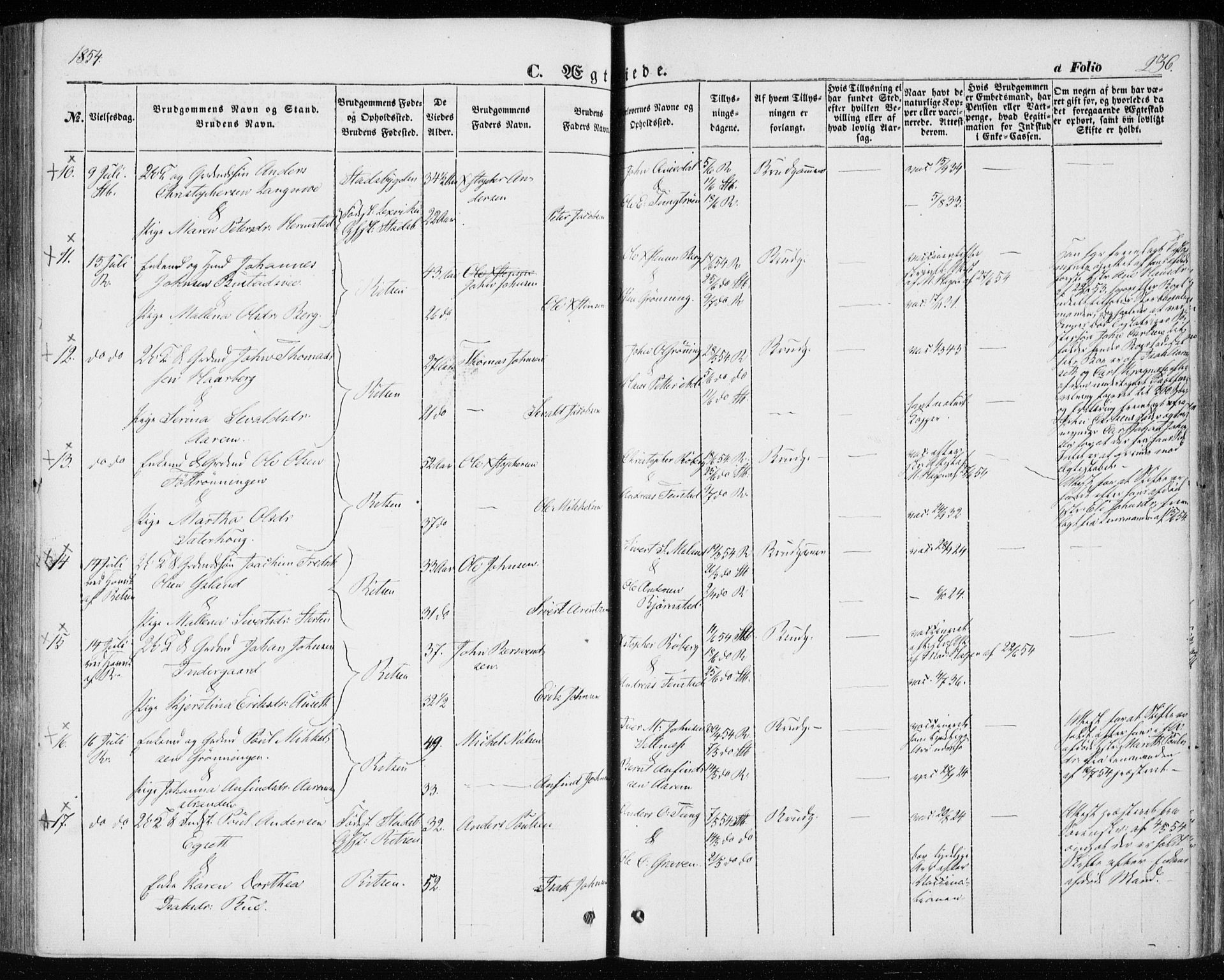 Ministerialprotokoller, klokkerbøker og fødselsregistre - Sør-Trøndelag, SAT/A-1456/646/L0611: Parish register (official) no. 646A09, 1848-1857, p. 236