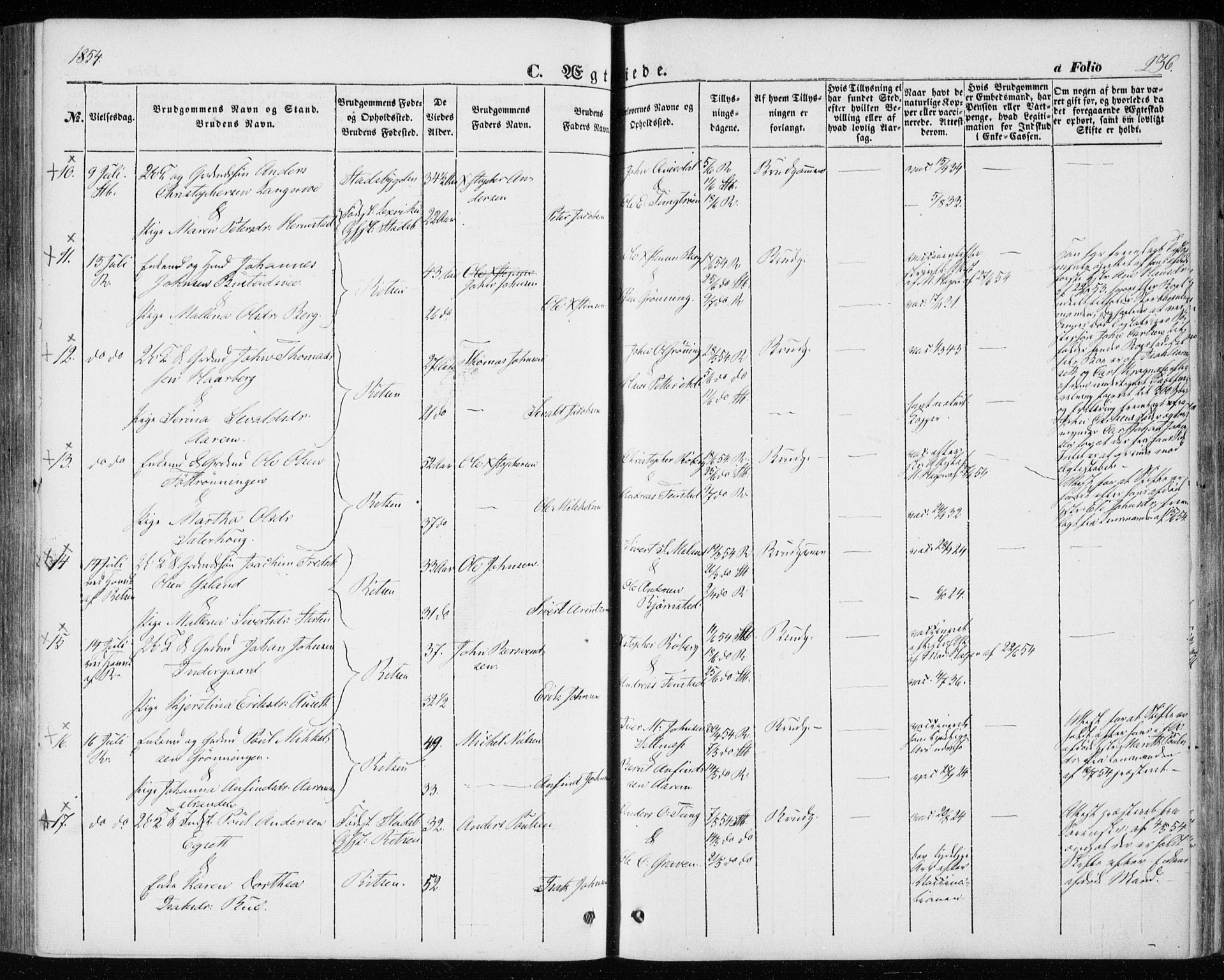 Ministerialprotokoller, klokkerbøker og fødselsregistre - Sør-Trøndelag, AV/SAT-A-1456/646/L0611: Parish register (official) no. 646A09, 1848-1857, p. 236