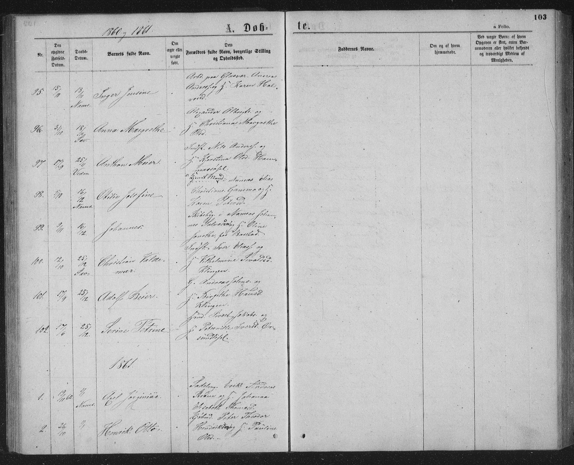 Ministerialprotokoller, klokkerbøker og fødselsregistre - Nord-Trøndelag, AV/SAT-A-1458/768/L0566: Parish register (official) no. 768A01, 1836-1865, p. 103