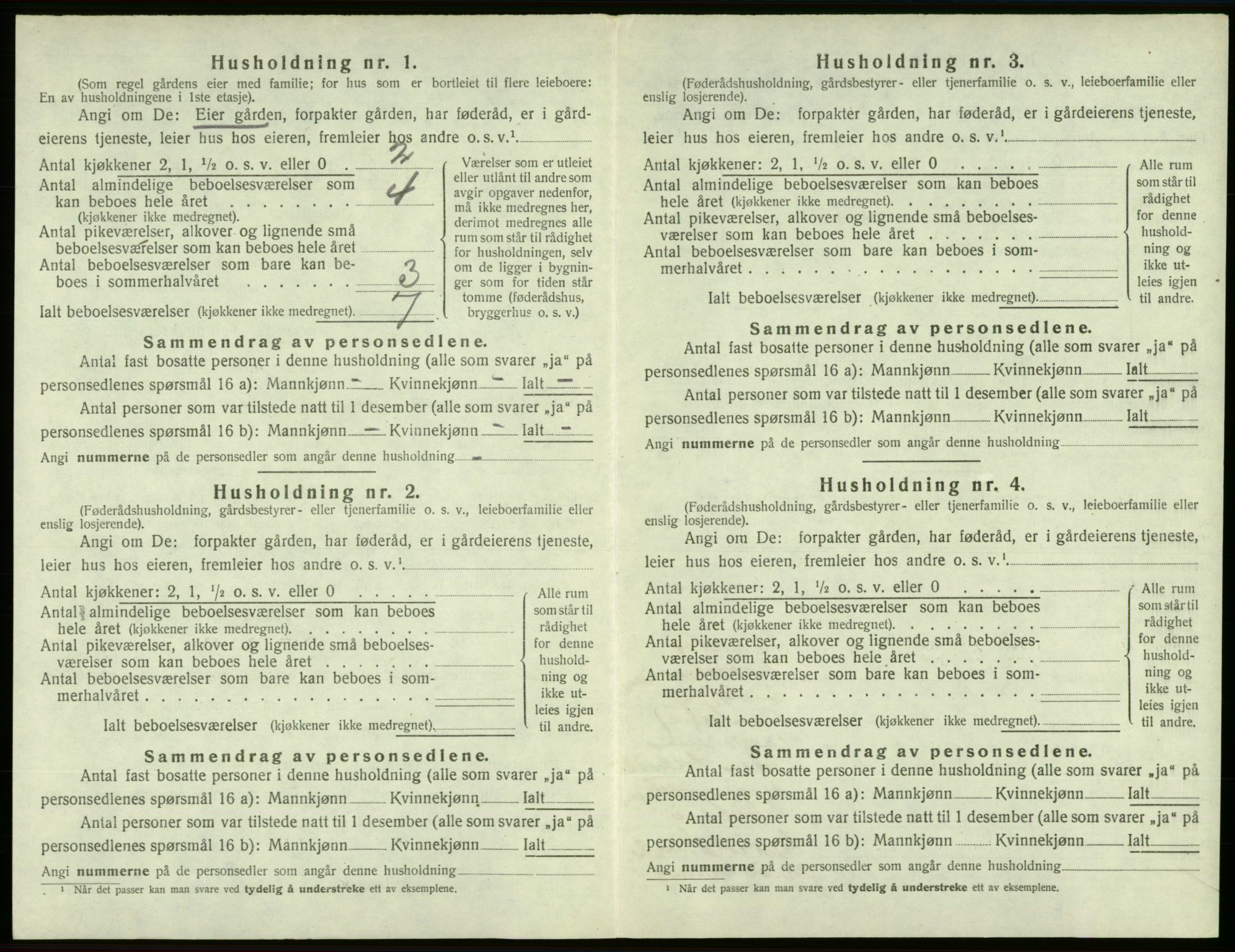 SAB, 1920 census for Sveio, 1920, p. 246