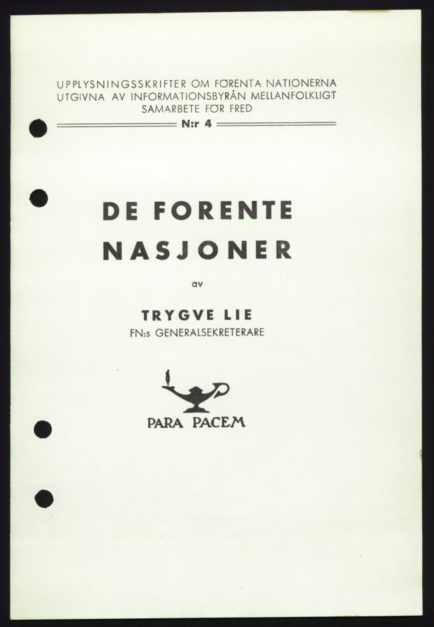 Lie, Trygve, AV/RA-PA-1407/D/L0026: Generalsekretærens papirer., 1949, p. 5