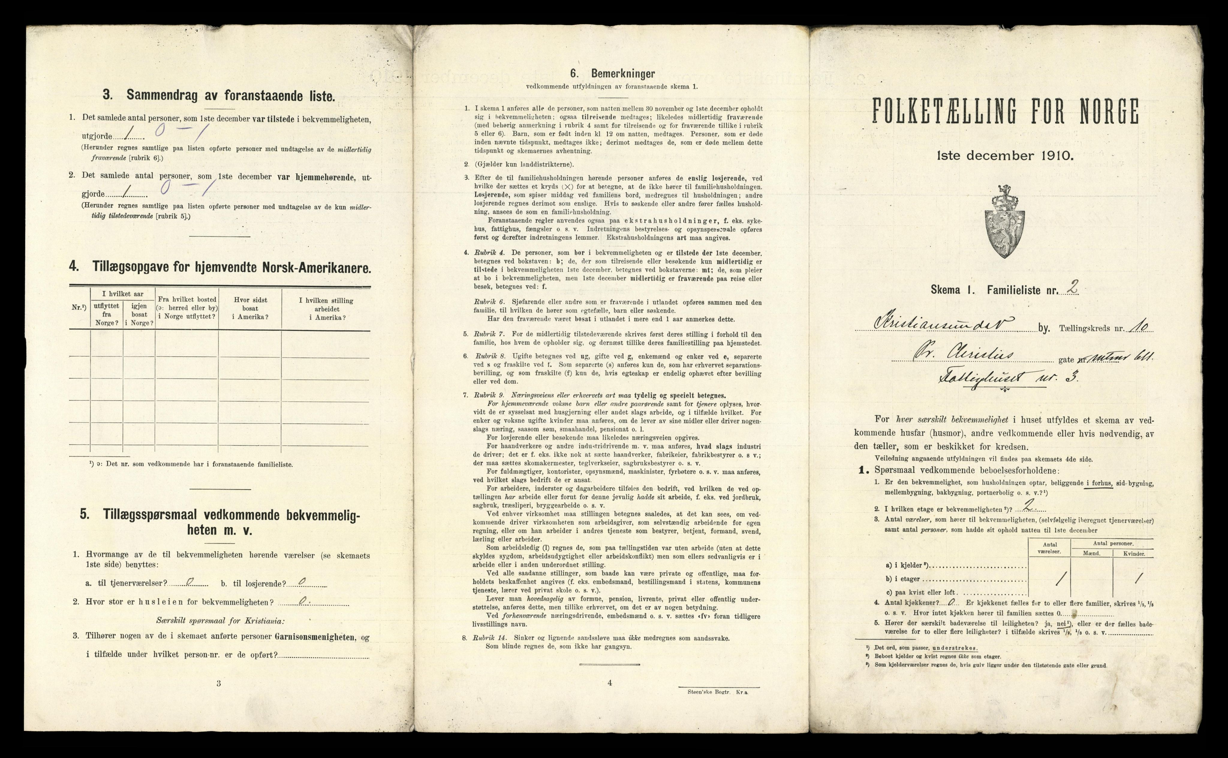 RA, 1910 census for Kristiansund, 1910, p. 2629