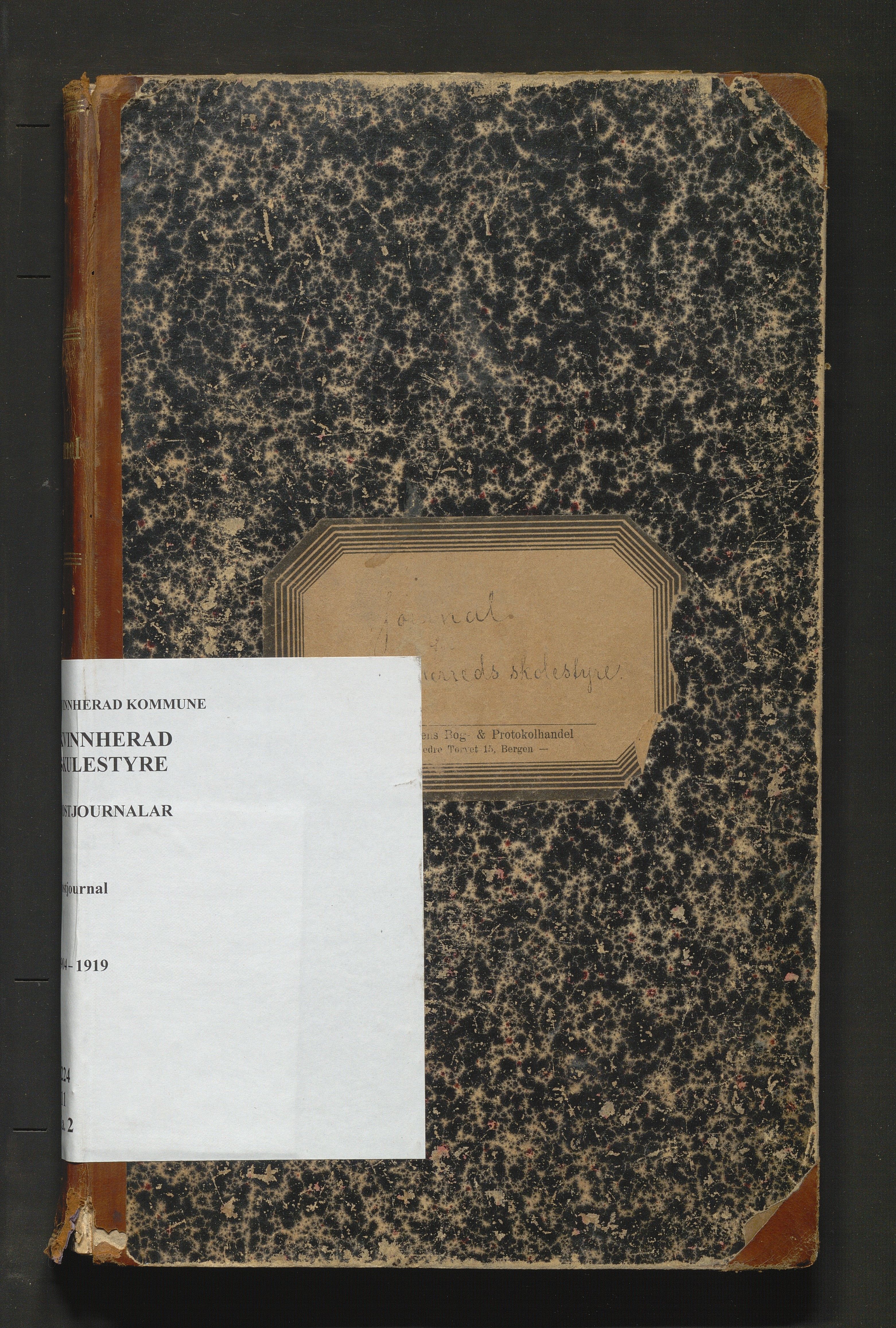 Kvinnherad kommune. Skulestyret , IKAH/1224-211/C/Ca/L0002/0001: Postjounral for Kvinnherad skulestyre  / Postjounral for Kvinnherad skulestyre 1904-1919, 1904-1919