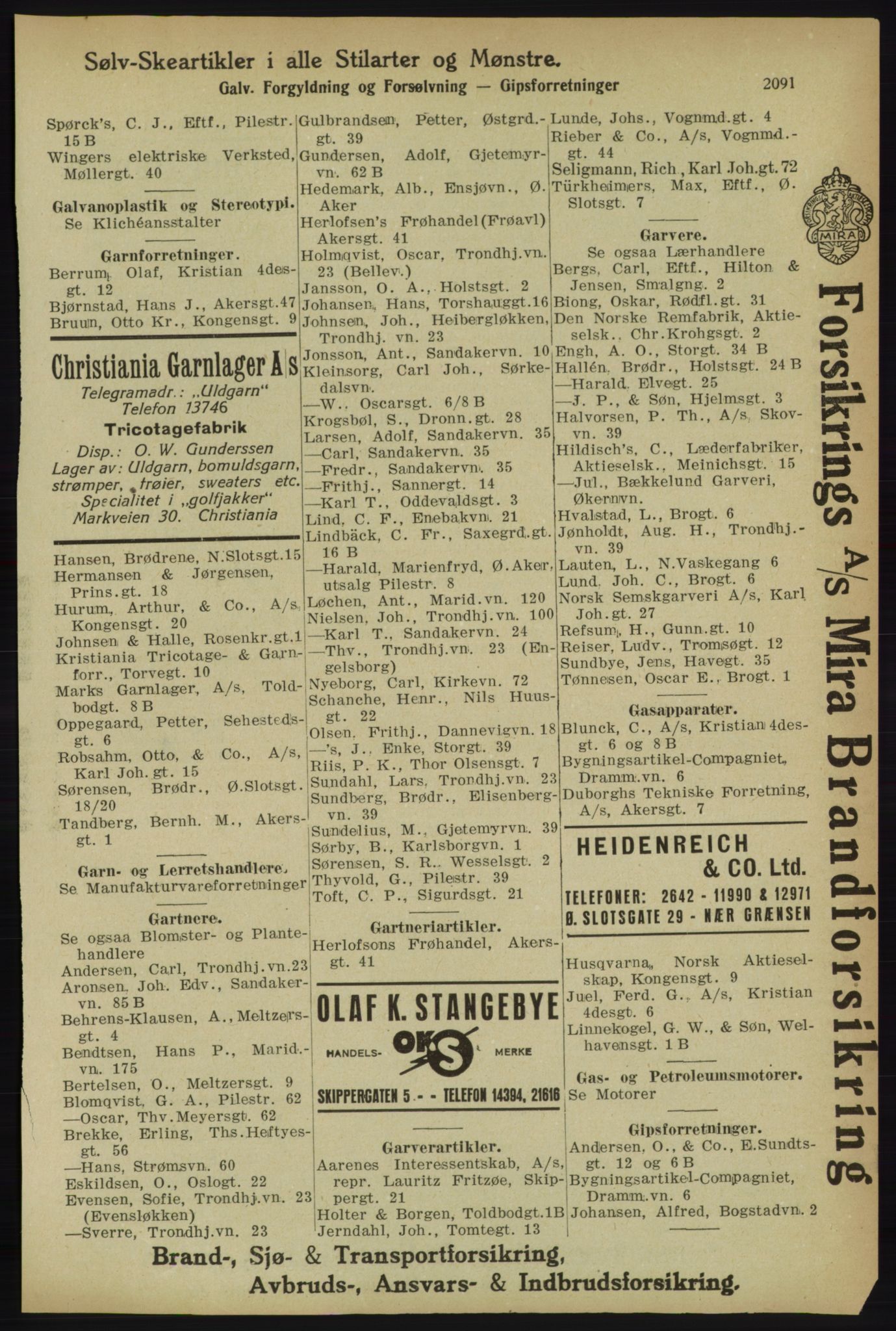 Kristiania/Oslo adressebok, PUBL/-, 1918, p. 2244