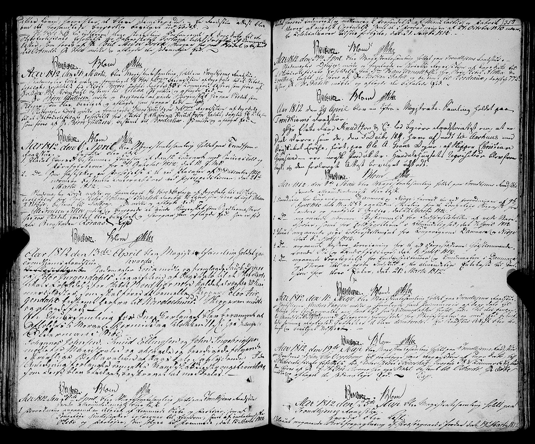 Trondheim magistrat, SAT/A-4372/A/Aa/L0018: Rådstueprotokoller, 1793-1826, p. 357