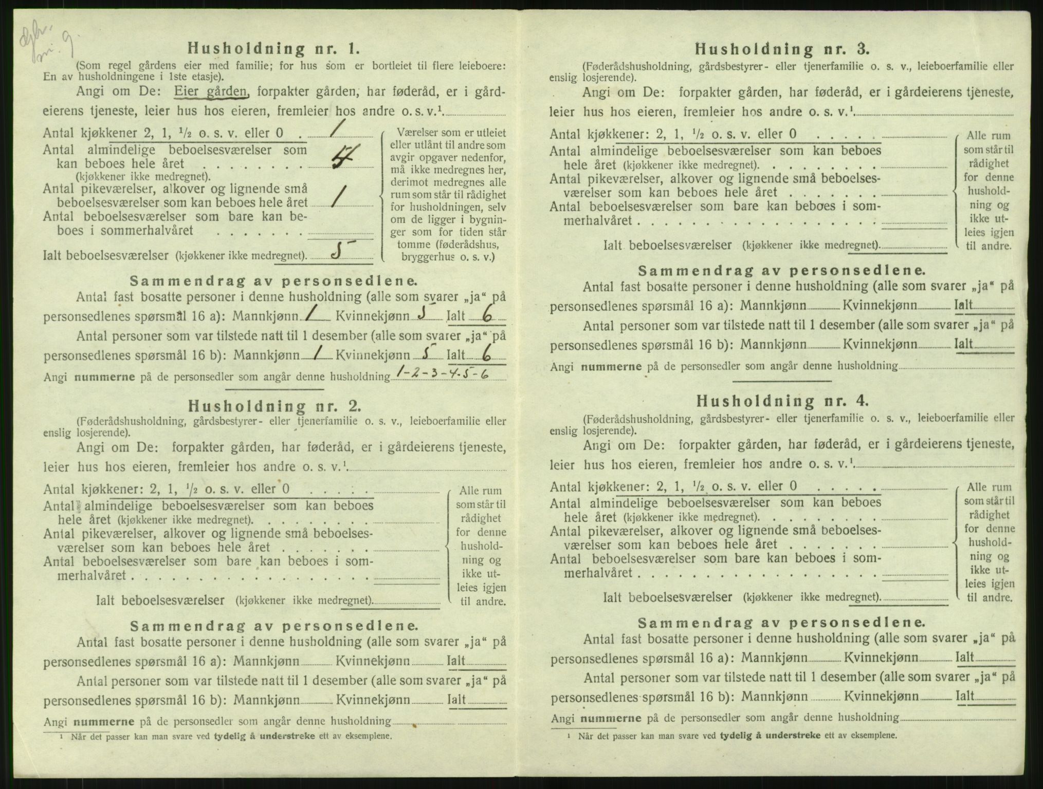 SAT, 1920 census for Haram, 1920, p. 586