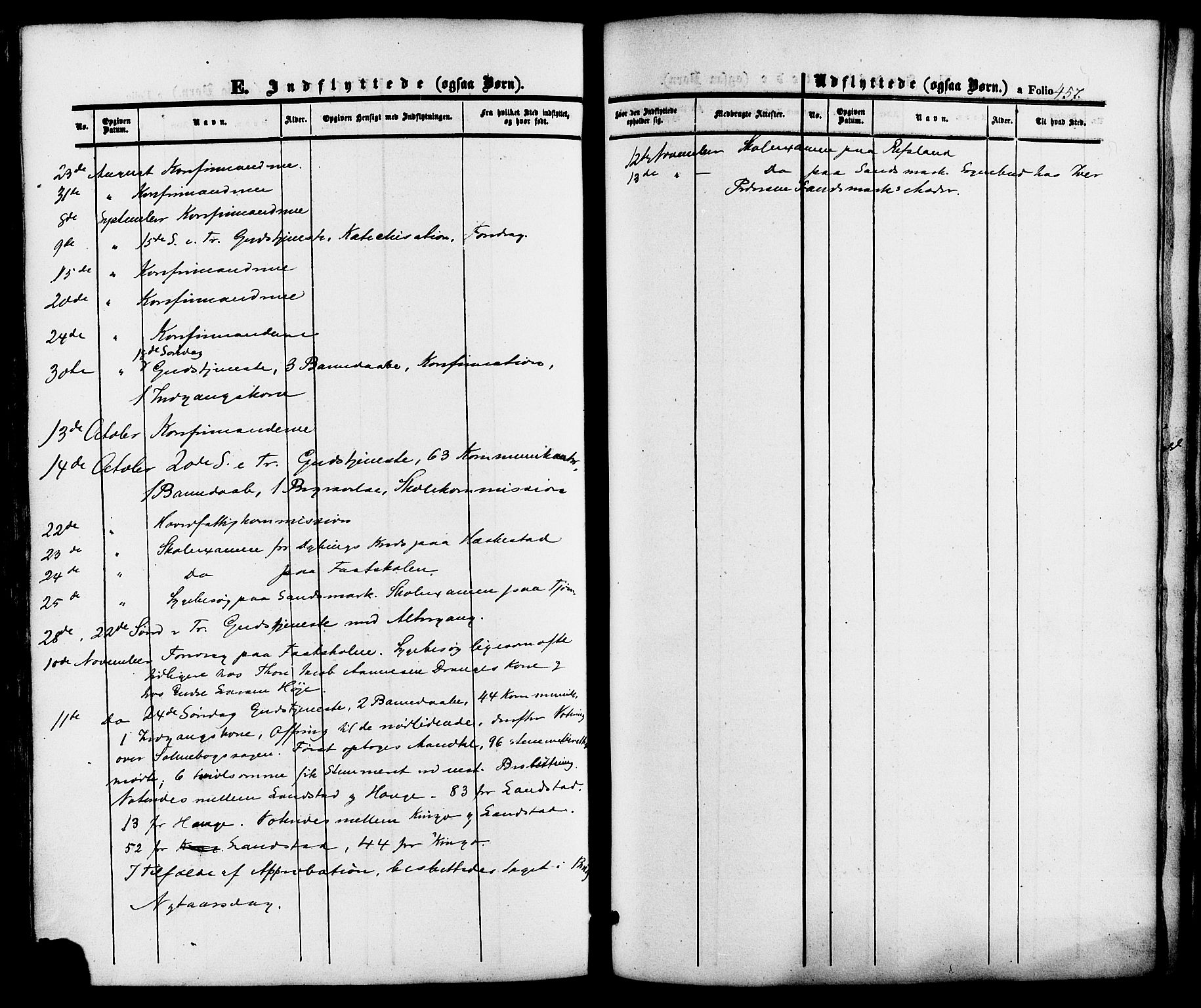 Lund sokneprestkontor, AV/SAST-A-101809/S06/L0010: Parish register (official) no. A 9, 1854-1886, p. 457