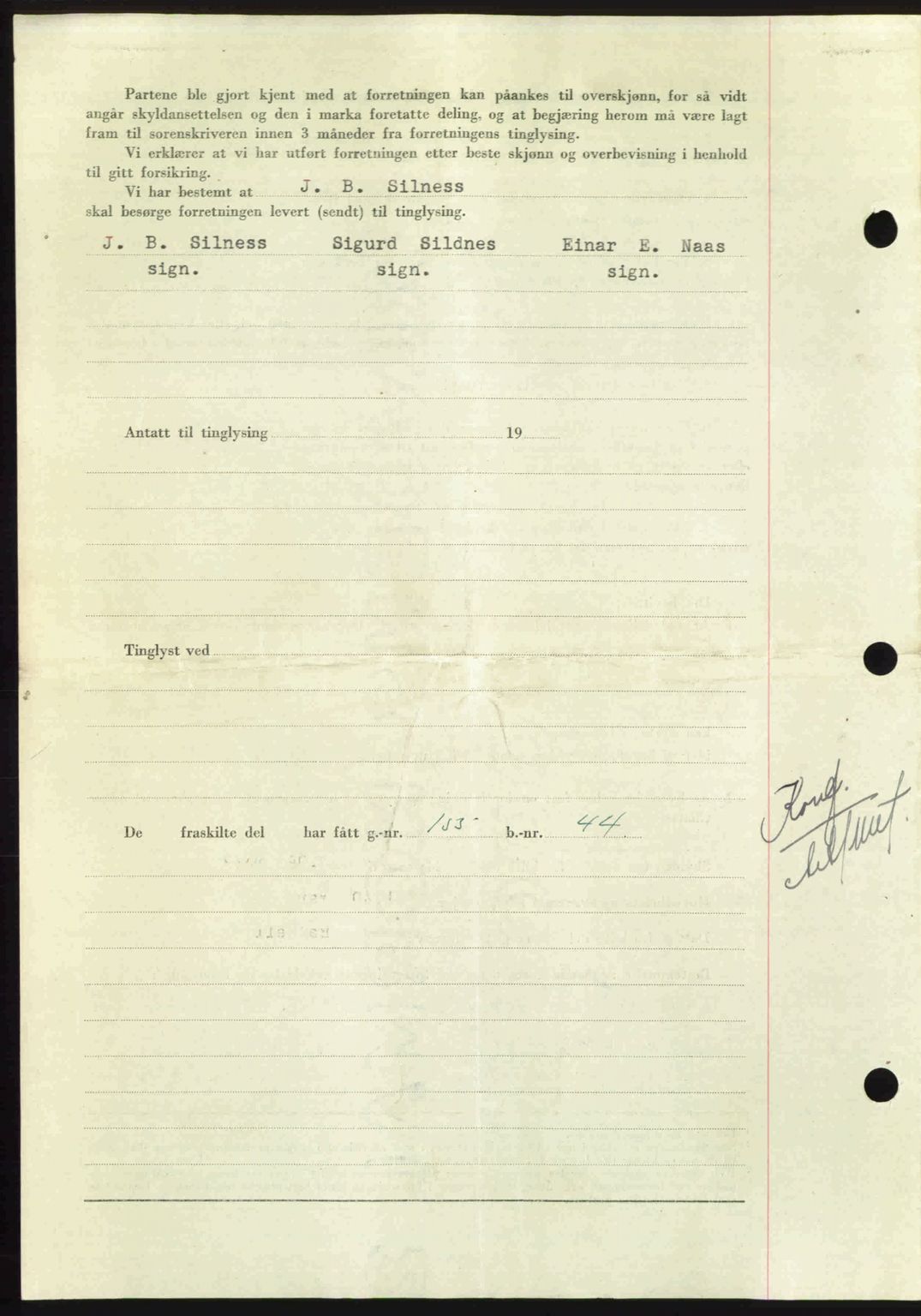 Nordmøre sorenskriveri, AV/SAT-A-4132/1/2/2Ca: Mortgage book no. A116, 1950-1950, Diary no: : 3134/1950