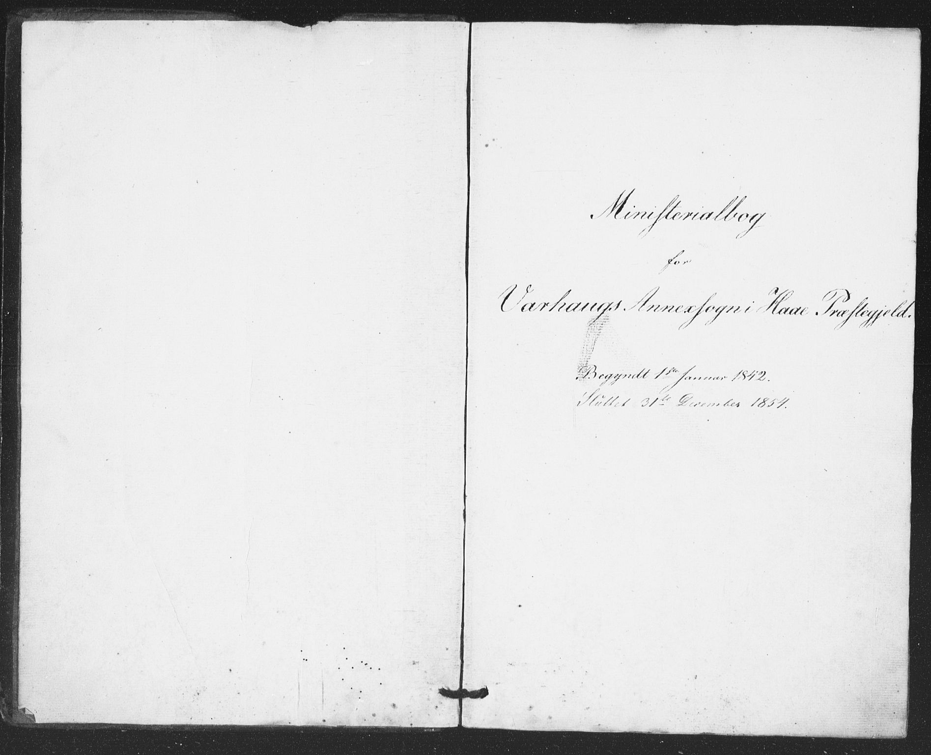 Hå sokneprestkontor, AV/SAST-A-101801/001/30BA/L0007: Parish register (official) no. A 6, 1842-1855