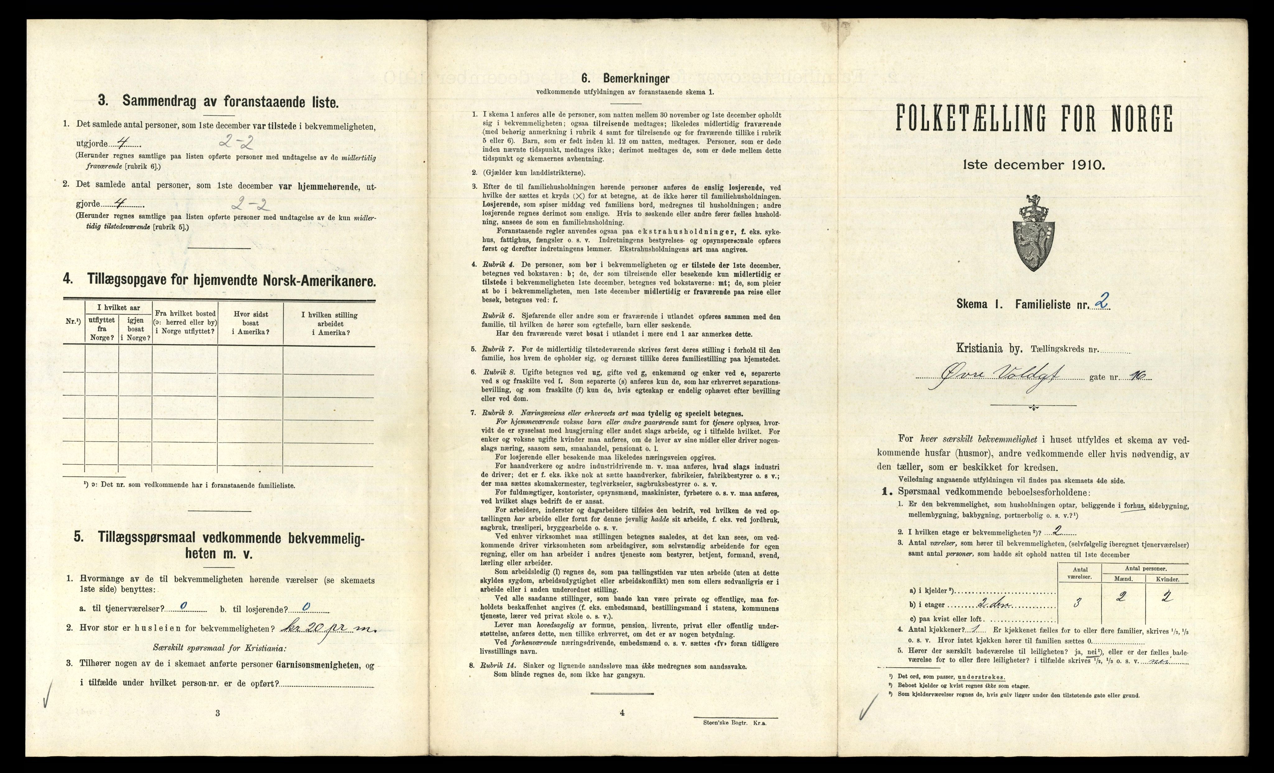 RA, 1910 census for Kristiania, 1910, p. 125261