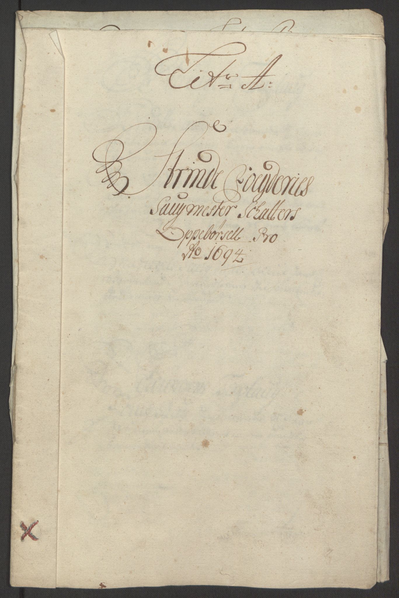 Rentekammeret inntil 1814, Reviderte regnskaper, Fogderegnskap, AV/RA-EA-4092/R61/L4104: Fogderegnskap Strinda og Selbu, 1693-1694, p. 201