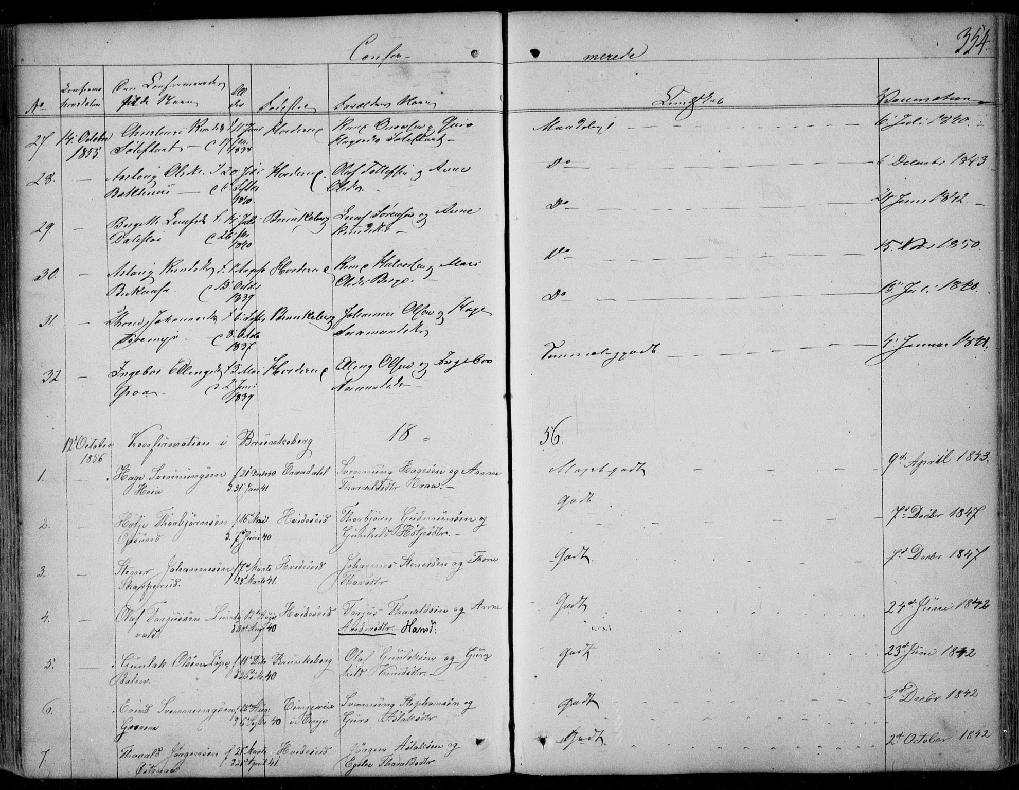 Kviteseid kirkebøker, SAKO/A-276/F/Fa/L0006: Parish register (official) no. I 6, 1836-1858, p. 354