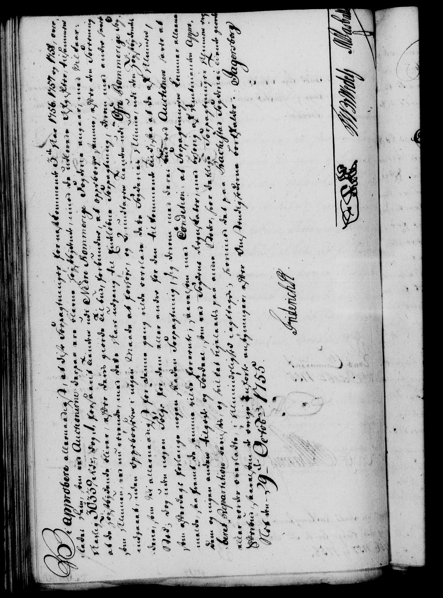 Rentekammeret, Kammerkanselliet, RA/EA-3111/G/Gf/Gfa/L0037: Norsk relasjons- og resolusjonsprotokoll (merket RK 52.37), 1755, p. 552