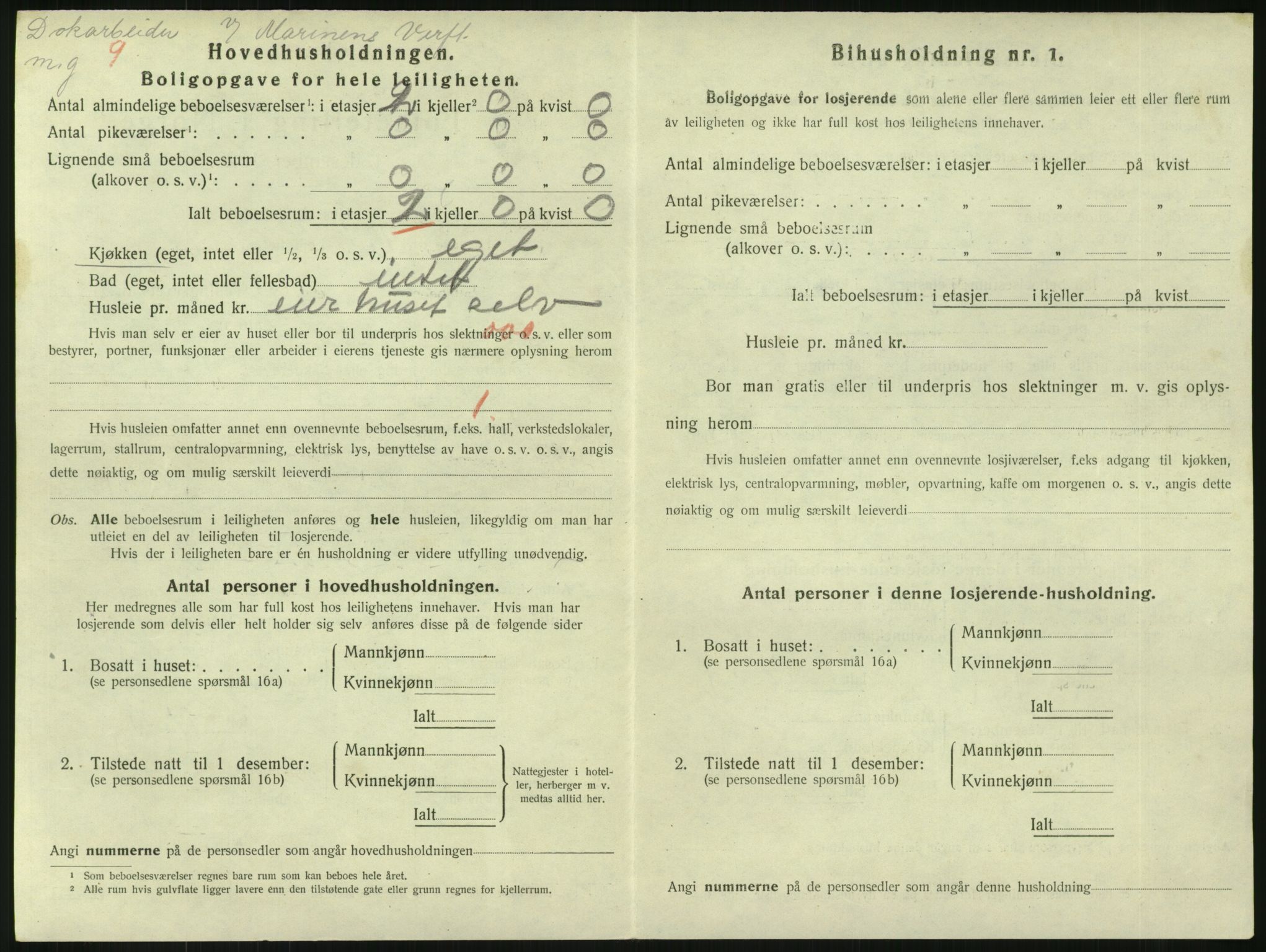 SAKO, 1920 census for Horten, 1920, p. 4058