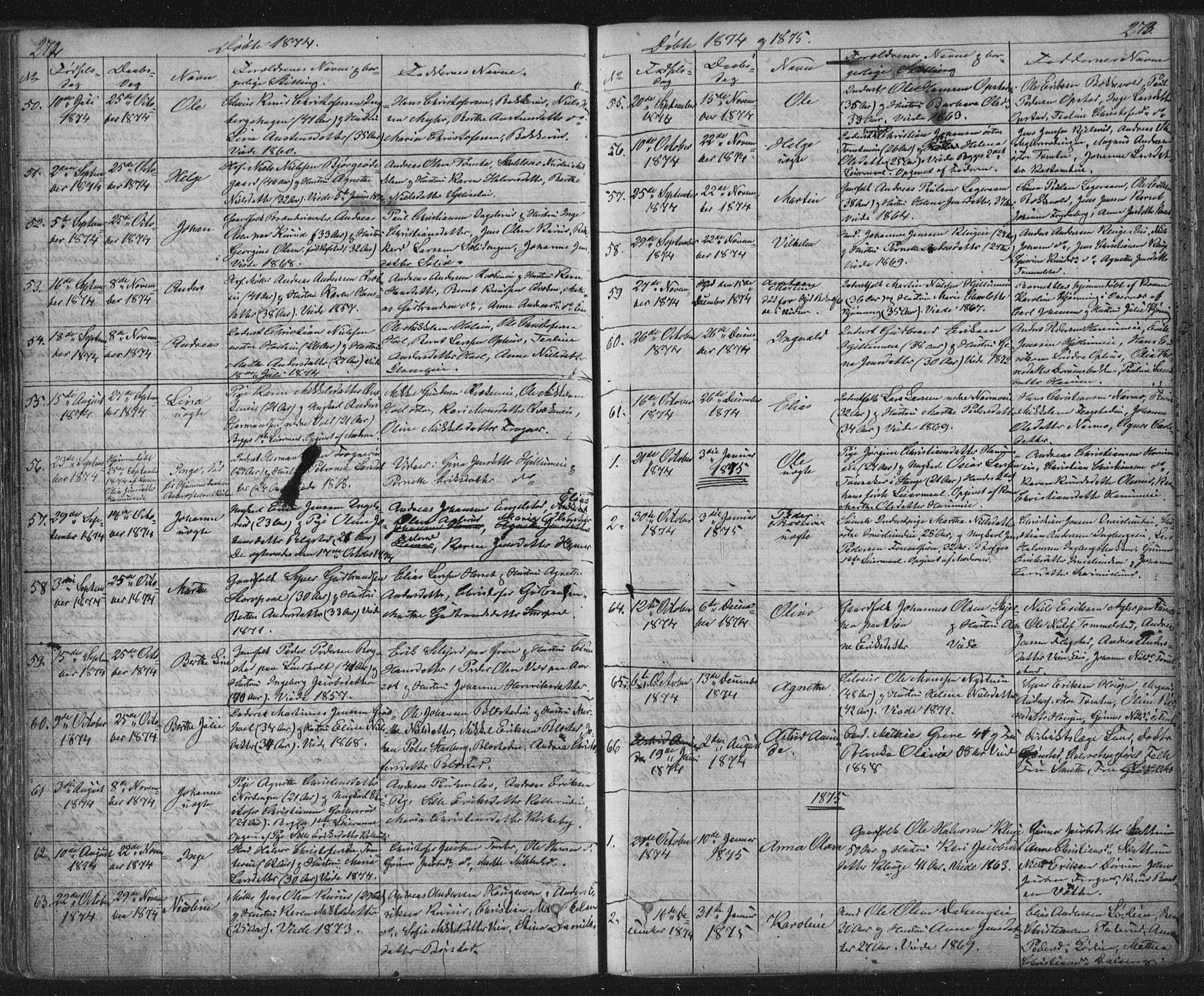 Vang prestekontor, Hedmark, AV/SAH-PREST-008/H/Ha/Hab/L0010A: Parish register (copy) no. 10a, 1854-1896, p. 272-273