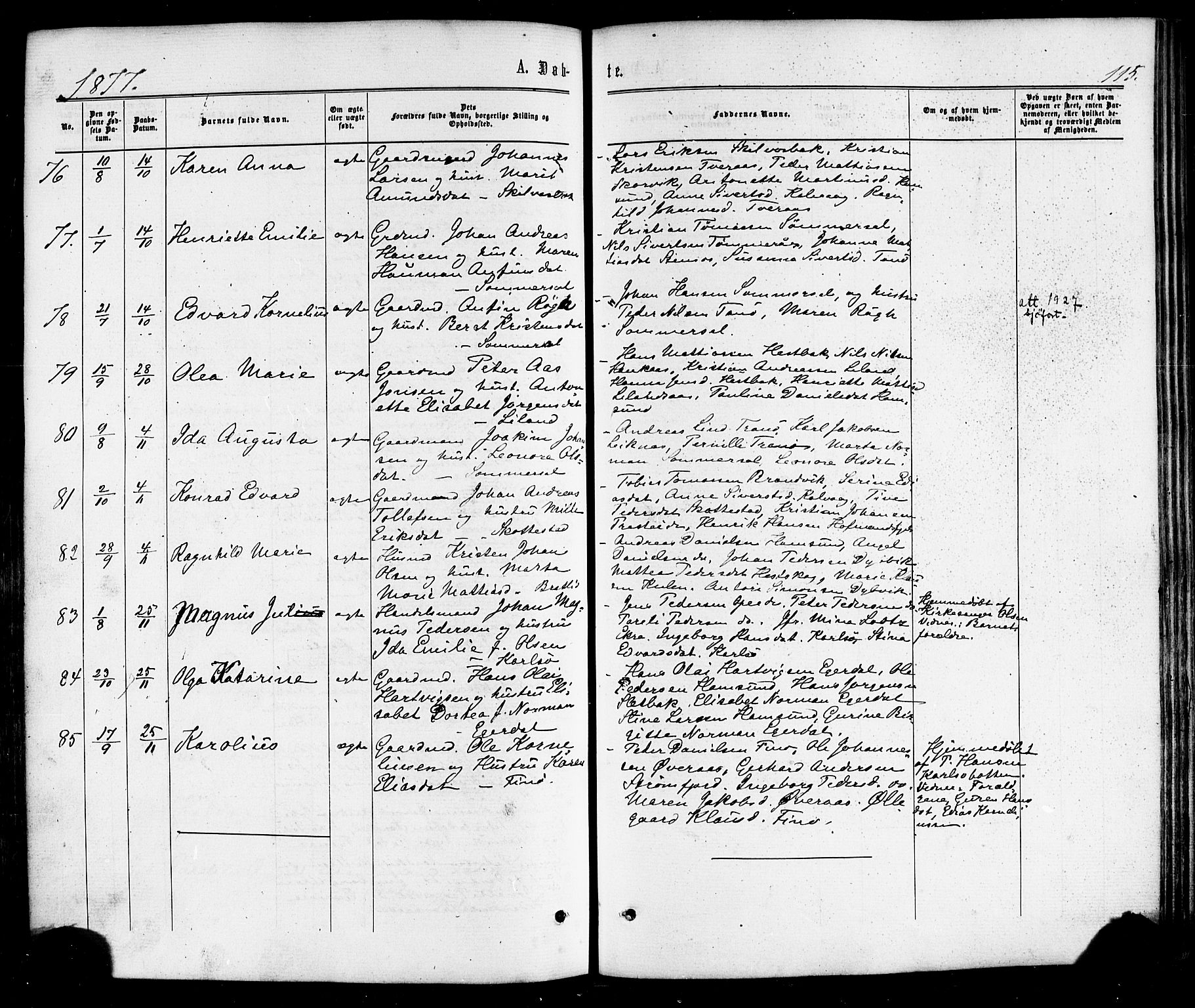 Ministerialprotokoller, klokkerbøker og fødselsregistre - Nordland, AV/SAT-A-1459/859/L0845: Parish register (official) no. 859A05, 1863-1877, p. 115