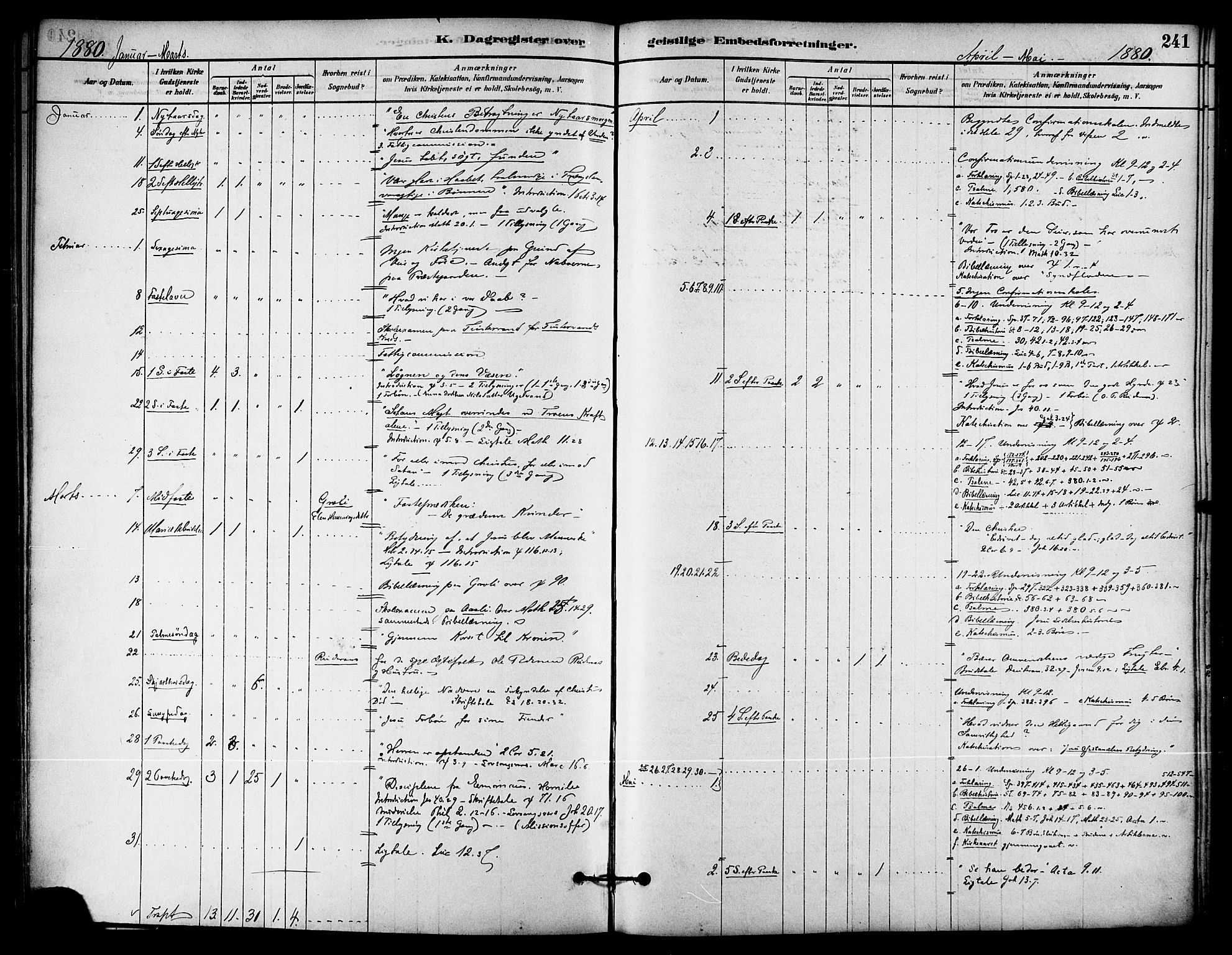 Ministerialprotokoller, klokkerbøker og fødselsregistre - Nordland, AV/SAT-A-1459/823/L0325: Parish register (official) no. 823A02, 1878-1898, p. 241