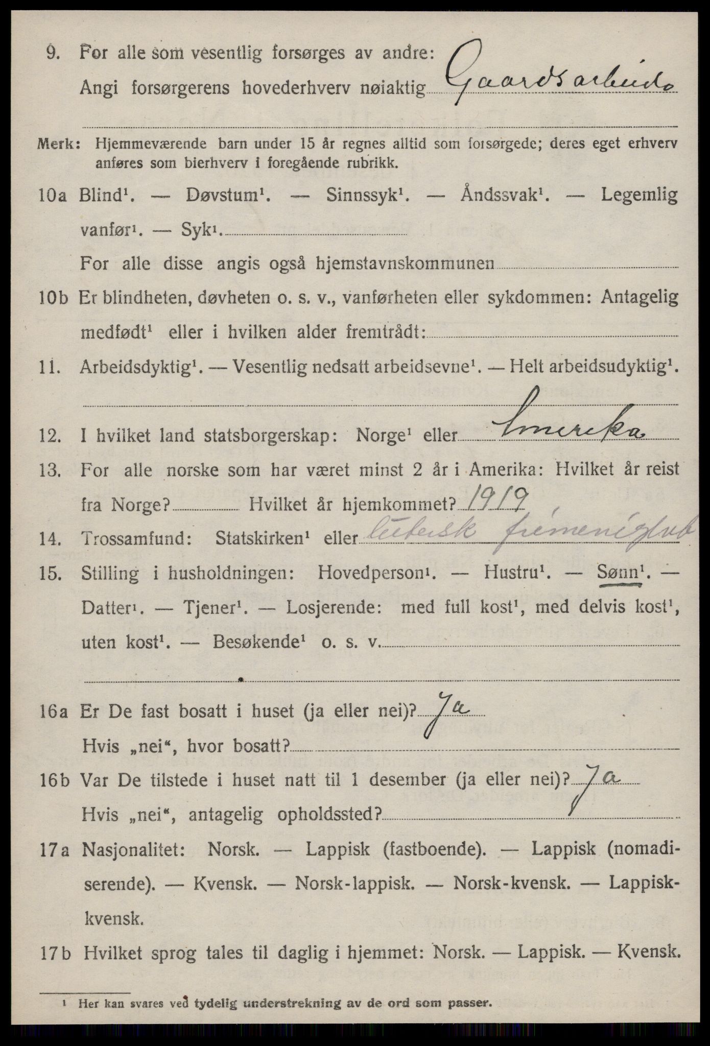 SAT, 1920 census for Rissa, 1920, p. 1622