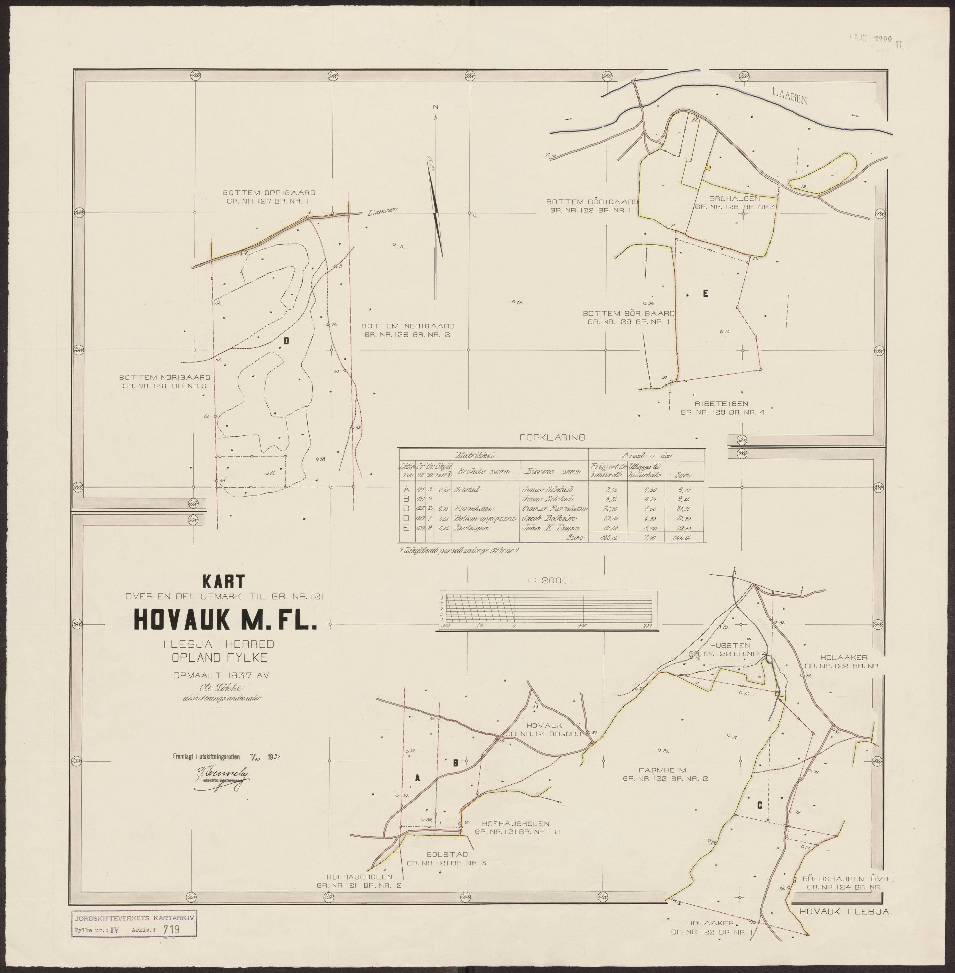 Jordskifteverkets kartarkiv, AV/RA-S-3929/T, 1859-1988, p. 904