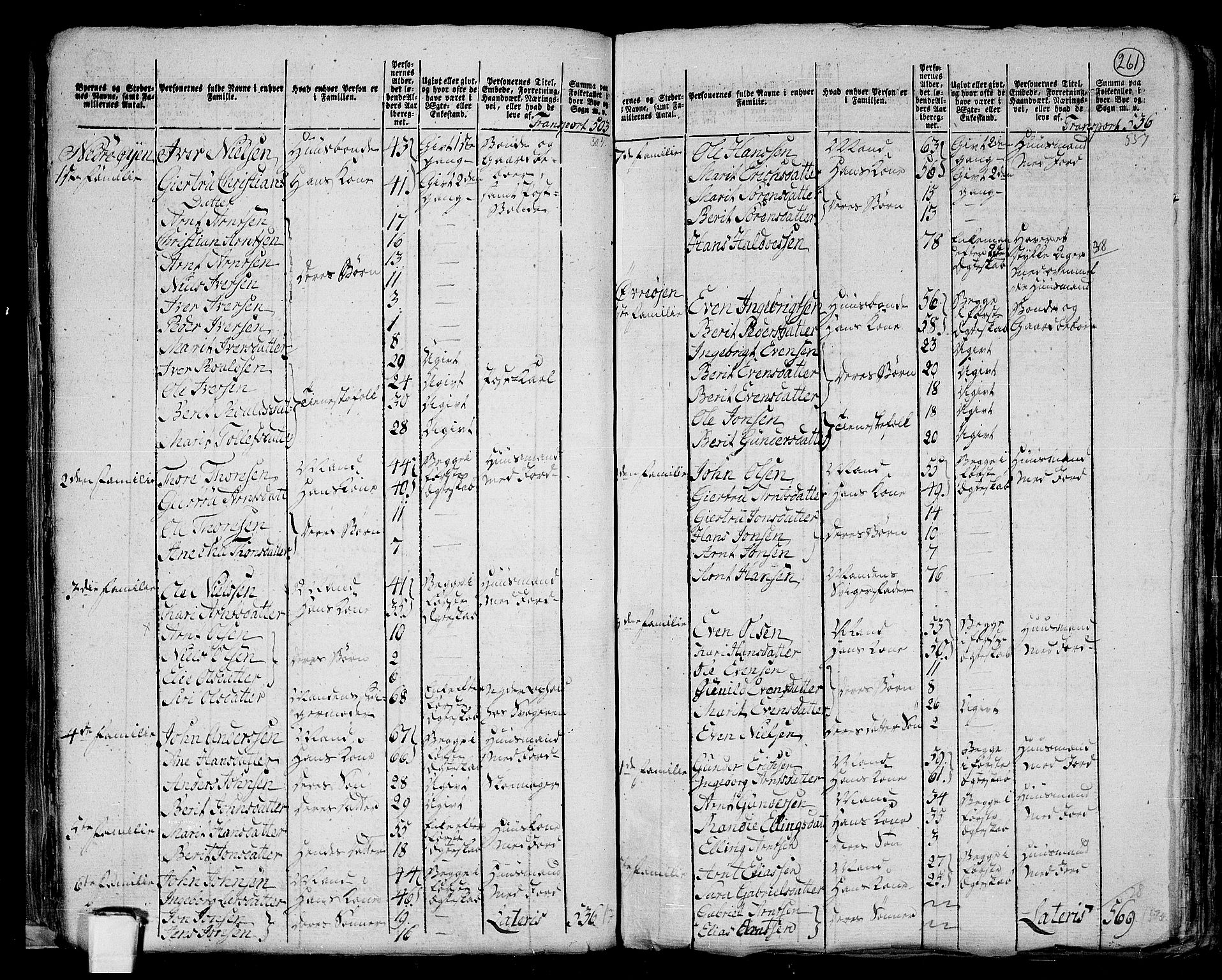 RA, 1801 census for 1648P Støren, 1801, p. 260b-261a