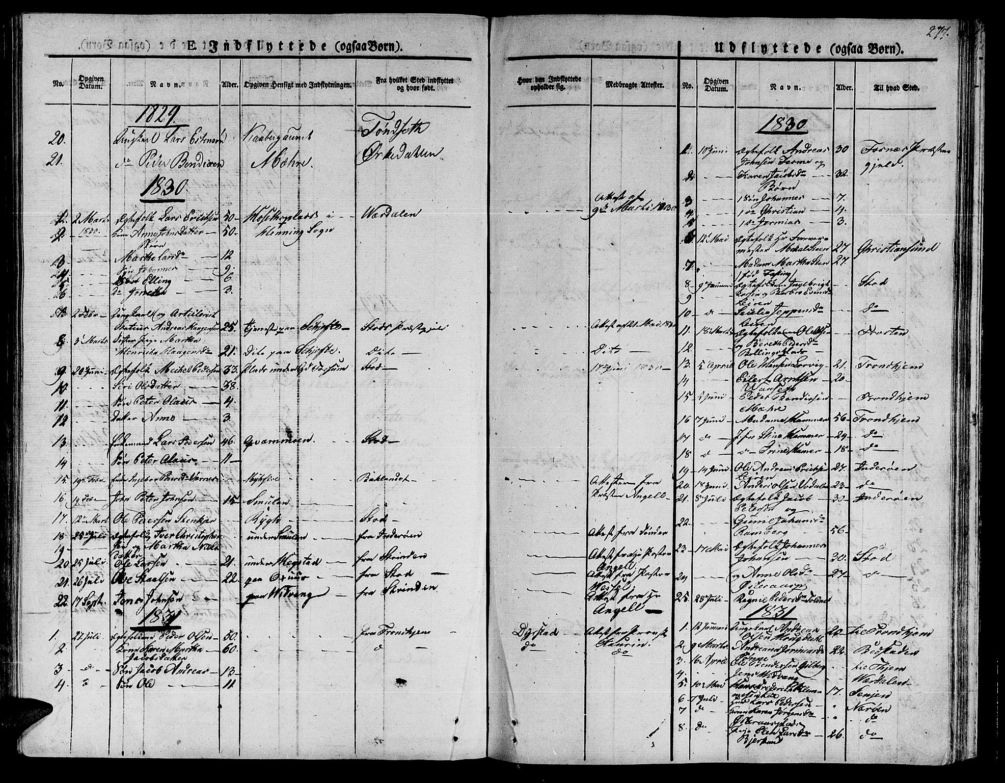 Ministerialprotokoller, klokkerbøker og fødselsregistre - Nord-Trøndelag, SAT/A-1458/735/L0336: Parish register (official) no. 735A05 /1, 1825-1835, p. 277