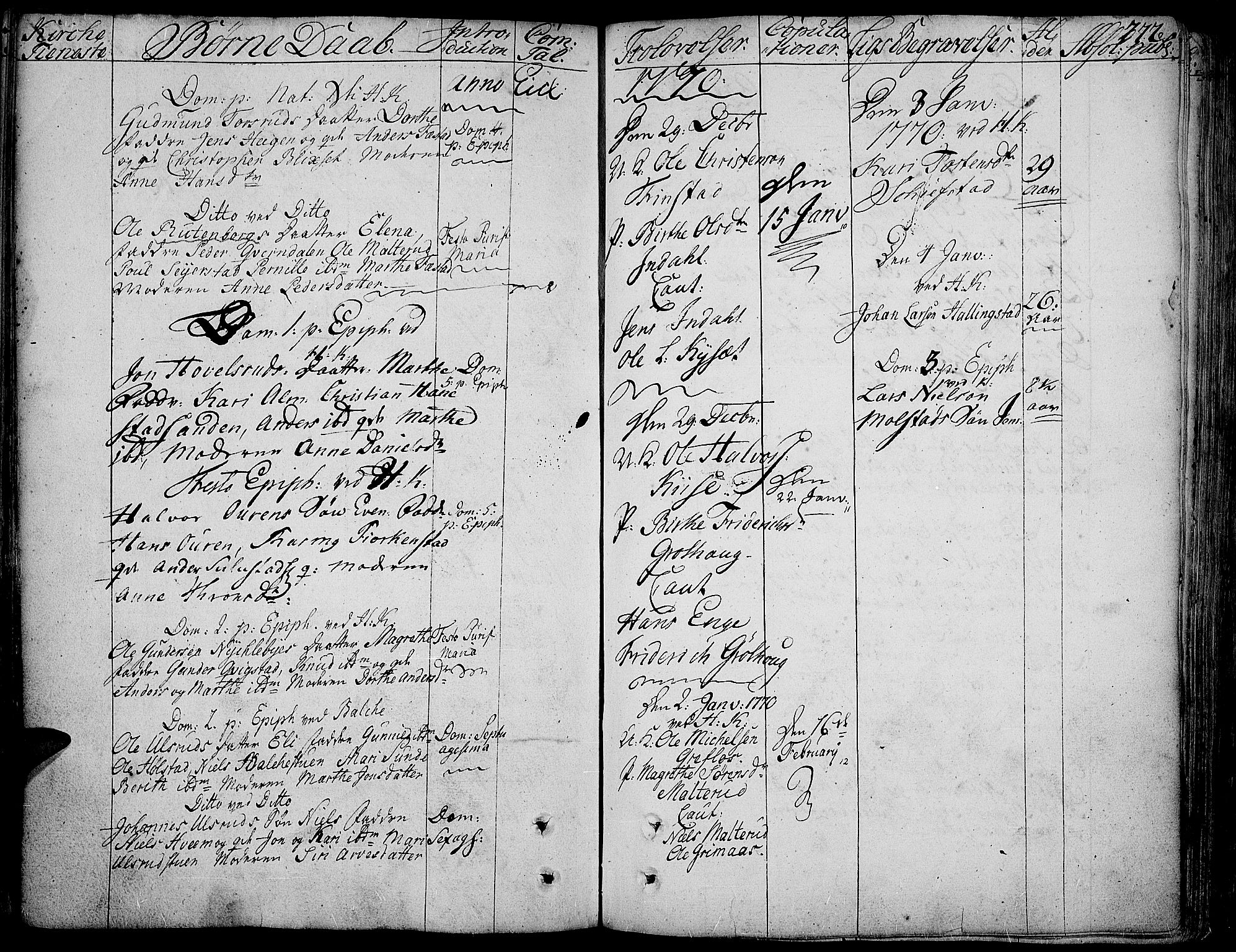 Toten prestekontor, AV/SAH-PREST-102/H/Ha/Haa/L0005: Parish register (official) no. 5, 1761-1772, p. 272