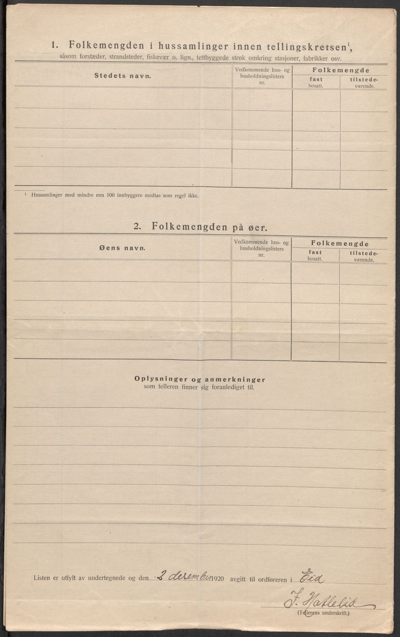 SAB, 1920 census for Eid, 1920, p. 8