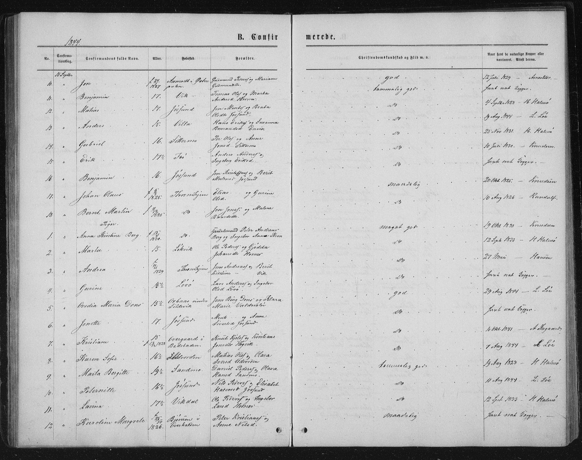 Ministerialprotokoller, klokkerbøker og fødselsregistre - Nord-Trøndelag, AV/SAT-A-1458/771/L0595: Parish register (official) no. 771A02, 1840-1869