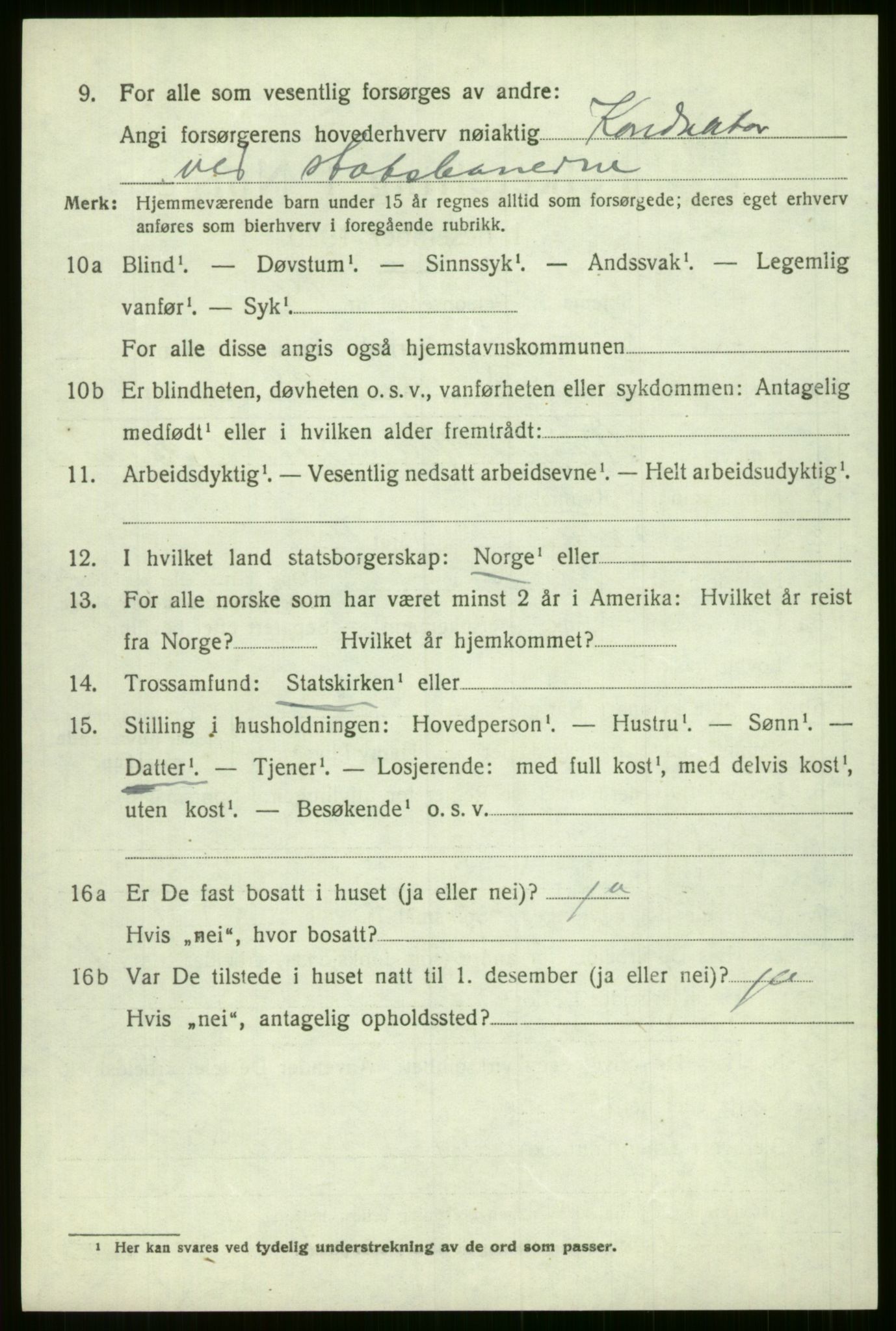 SAB, 1920 census for Voss, 1920, p. 8746