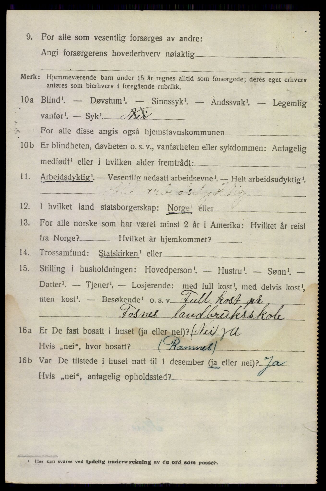SAKO, 1920 census for Stokke, 1920, p. 12227