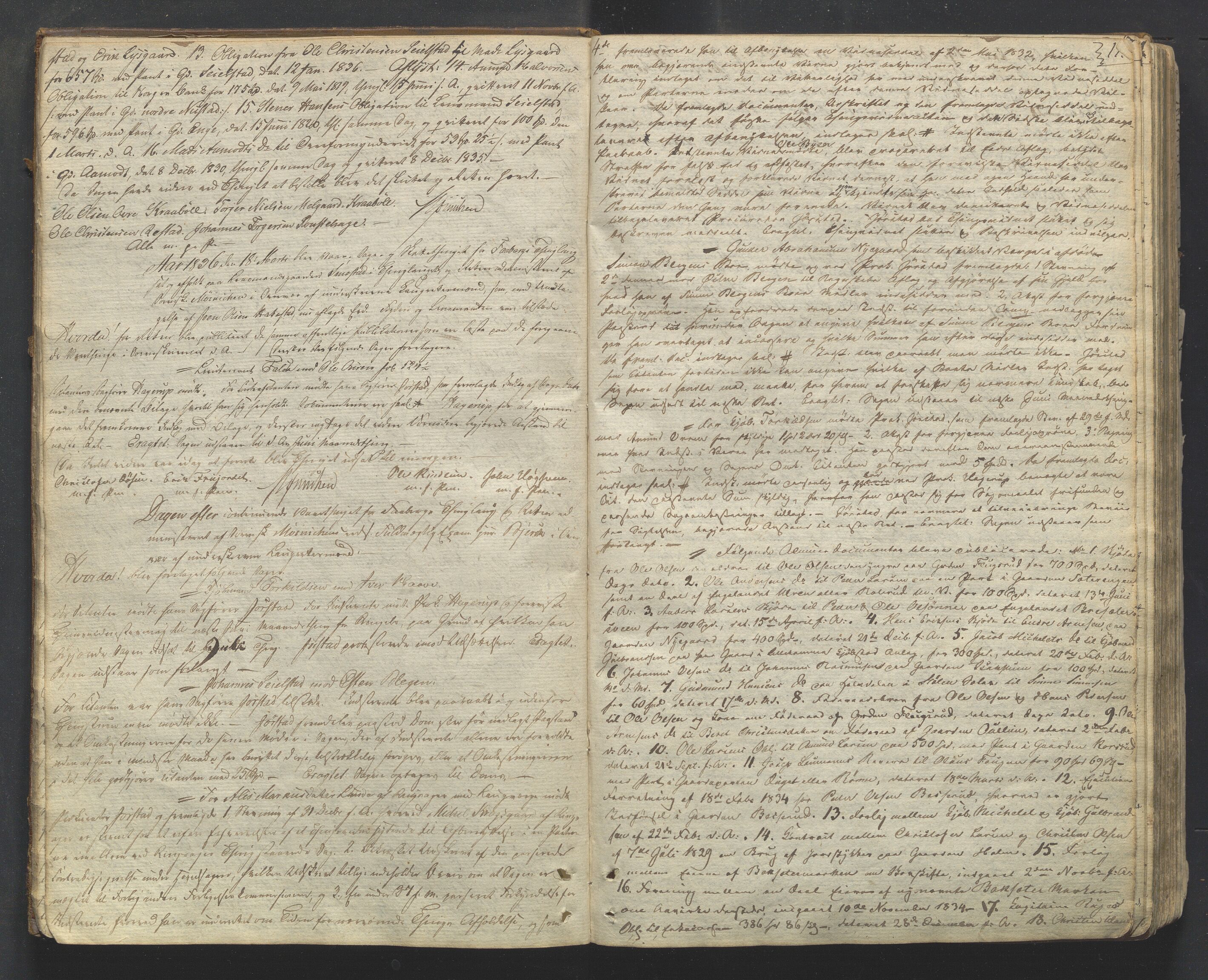 Mellom-Gudbrandsdal sorenskriveri, AV/SAH-TING-038/G/Gb/L0001: Tingbok, 1835-1849, p. 13b-14a